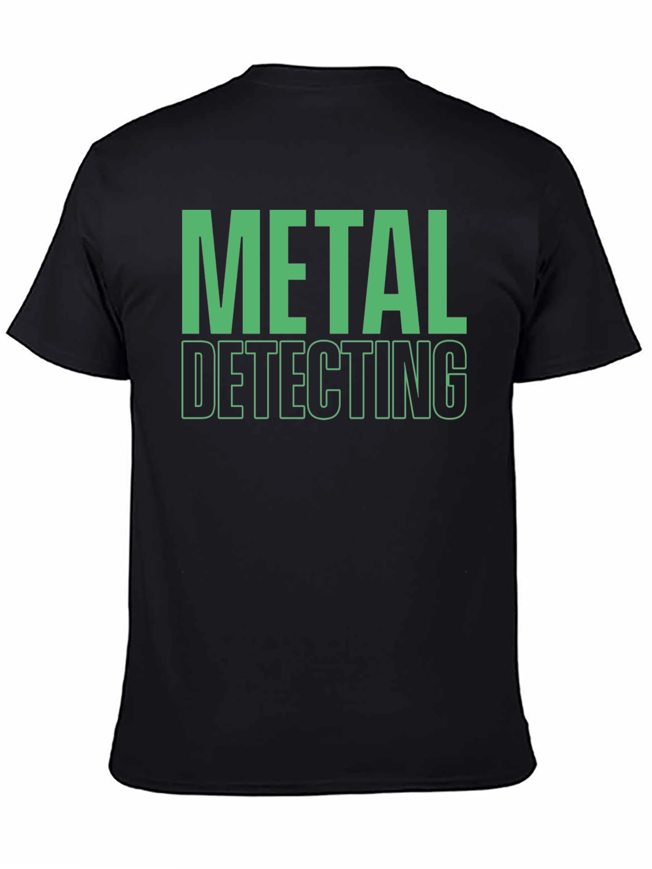 Metal Detecting T-Shirt - Black Graphic Tee