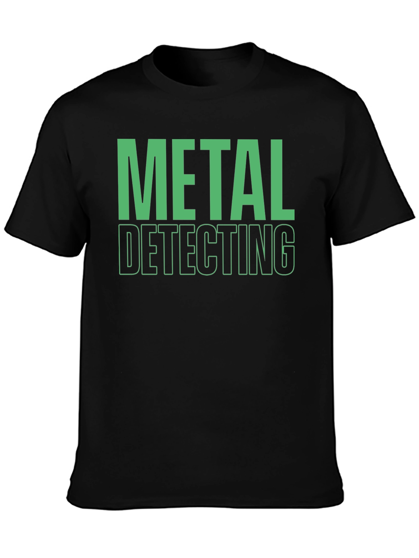 Metal Detecting T-Shirt - Black Graphic Tee
