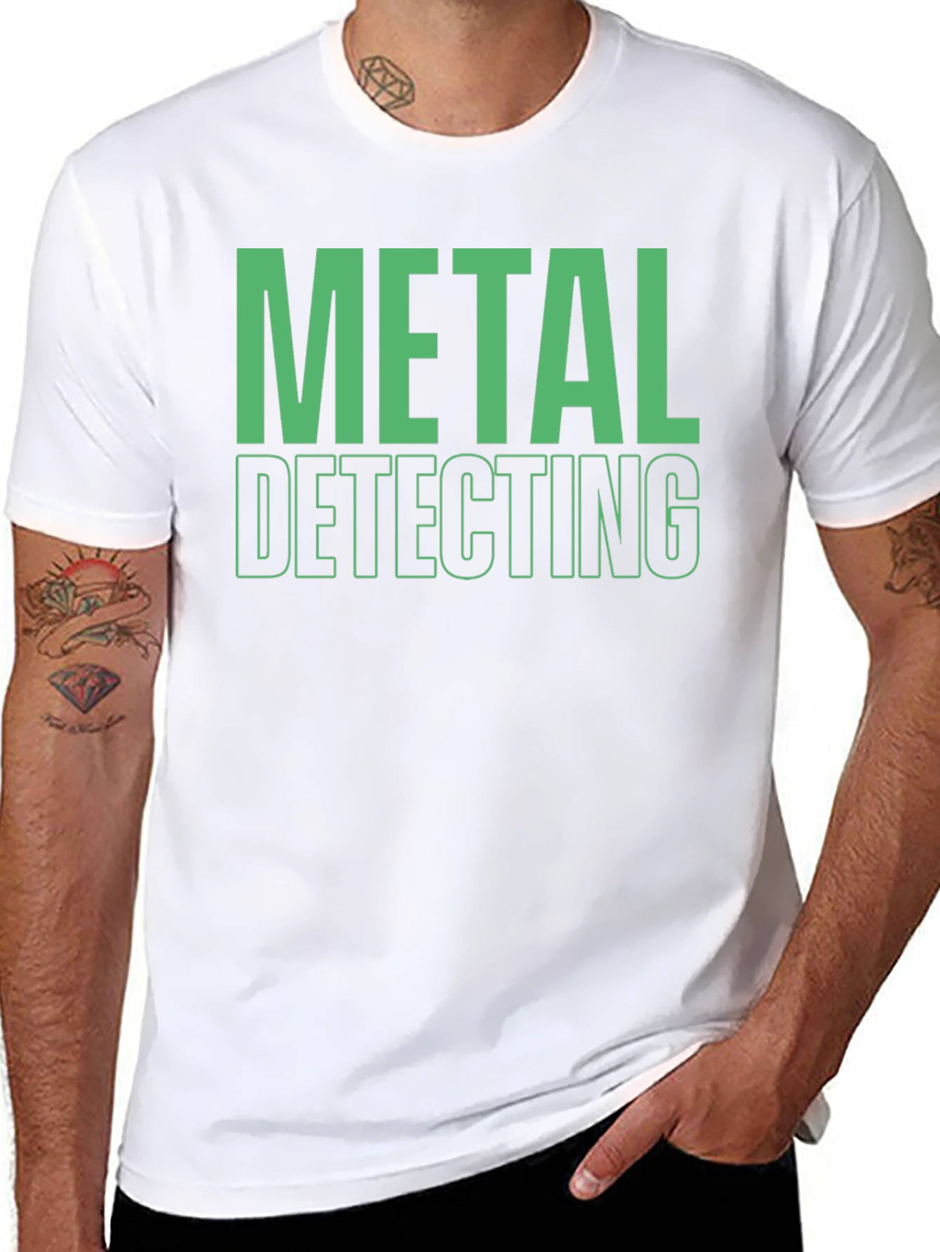 Metal Detecting T-Shirt - Black Graphic Tee