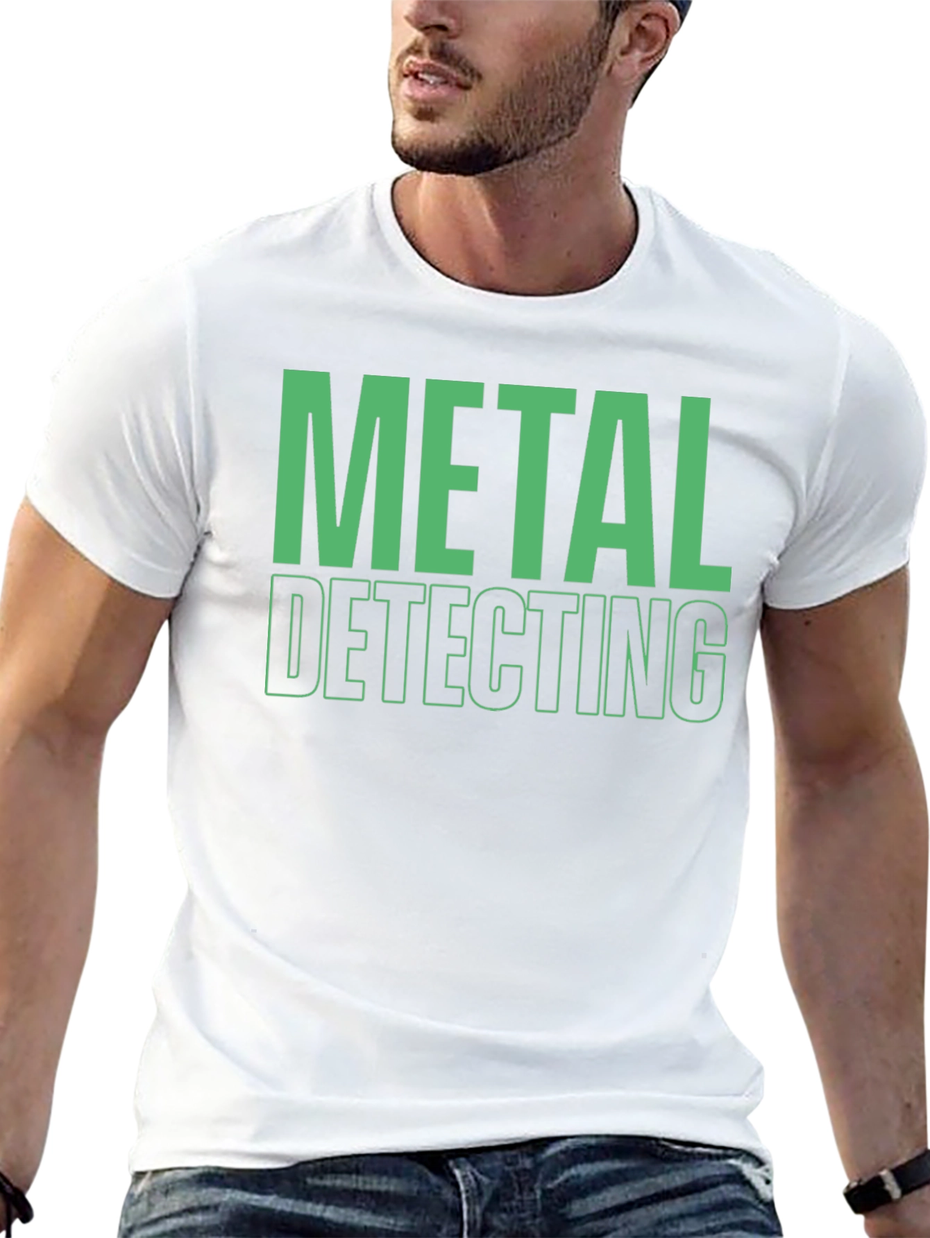 Metal Detecting T-Shirt - Black Graphic Tee