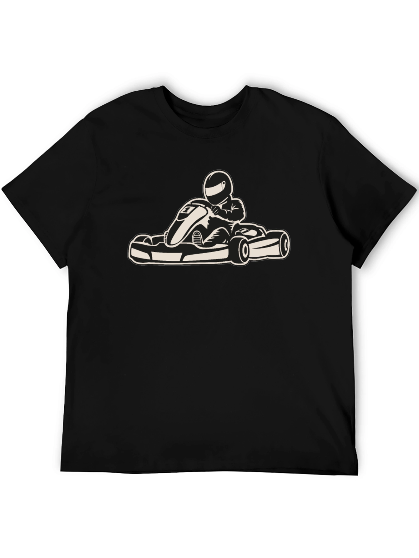 Black Go-Kart T-Shirt: Race-Ready Style