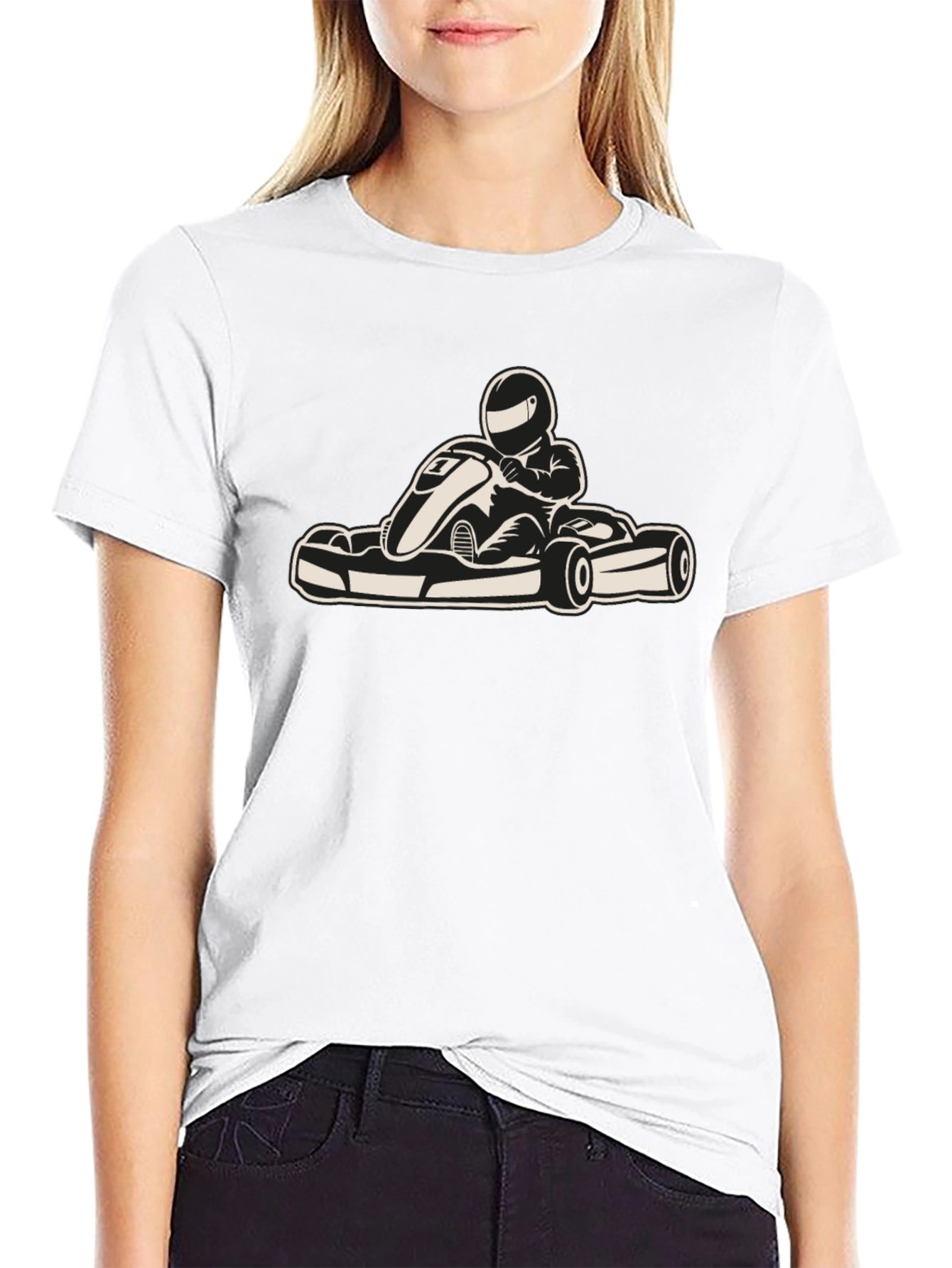 Black Go-Kart T-Shirt: Race-Ready Style