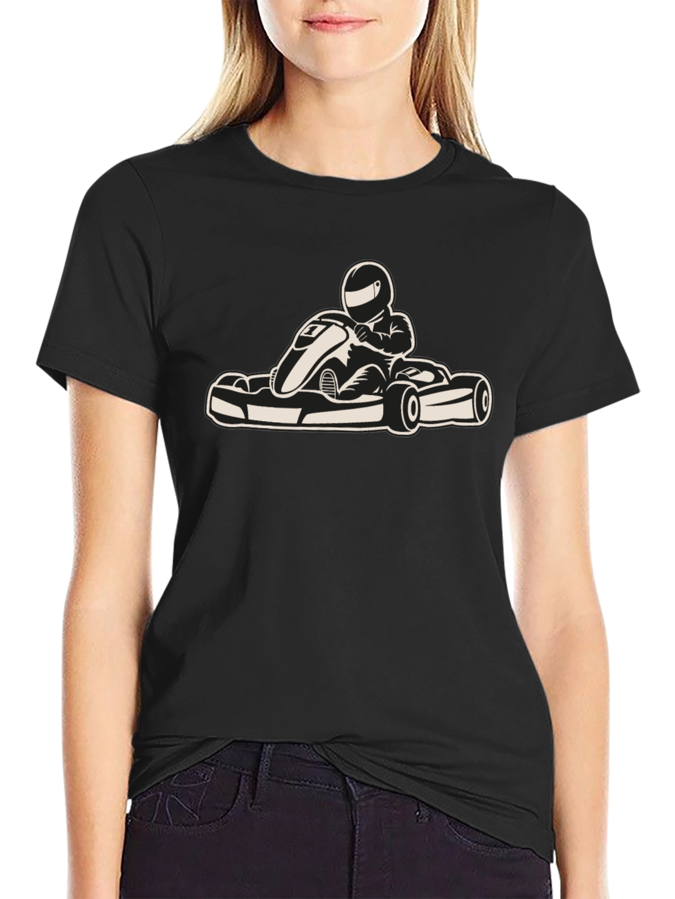 Black Go-Kart T-Shirt: Race-Ready Style