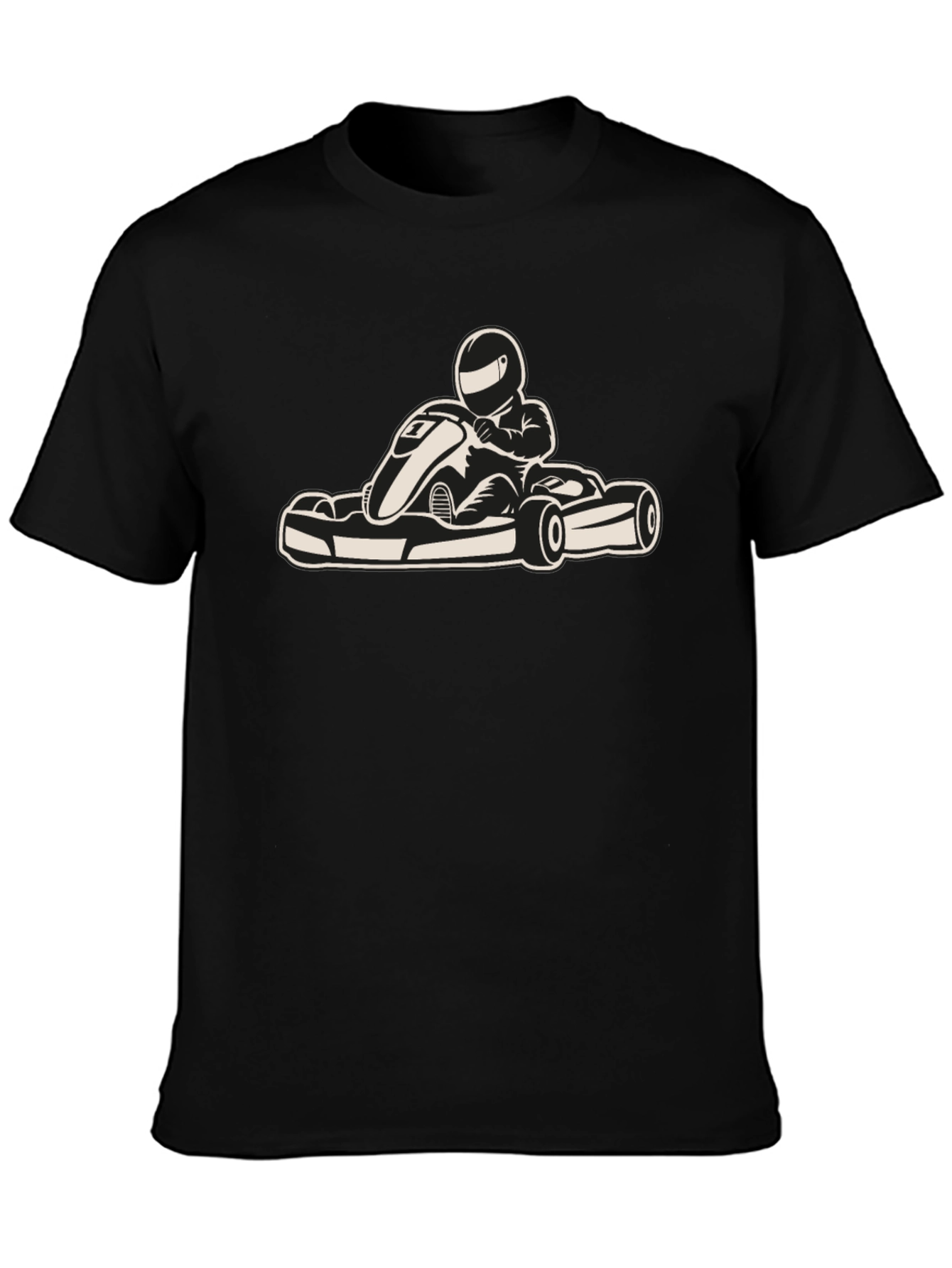 Black Go-Kart T-Shirt: Race-Ready Style