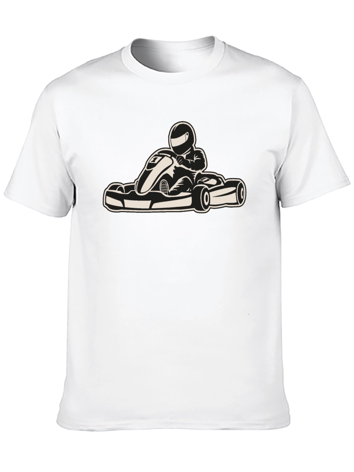 Black Go-Kart T-Shirt: Race-Ready Style