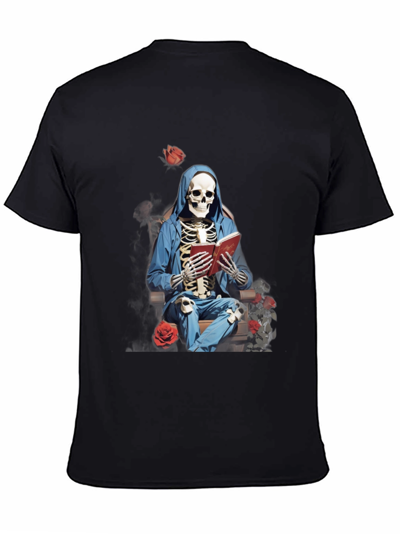 Skeleton Reader Graphic Tee - Unique & Edgy Design