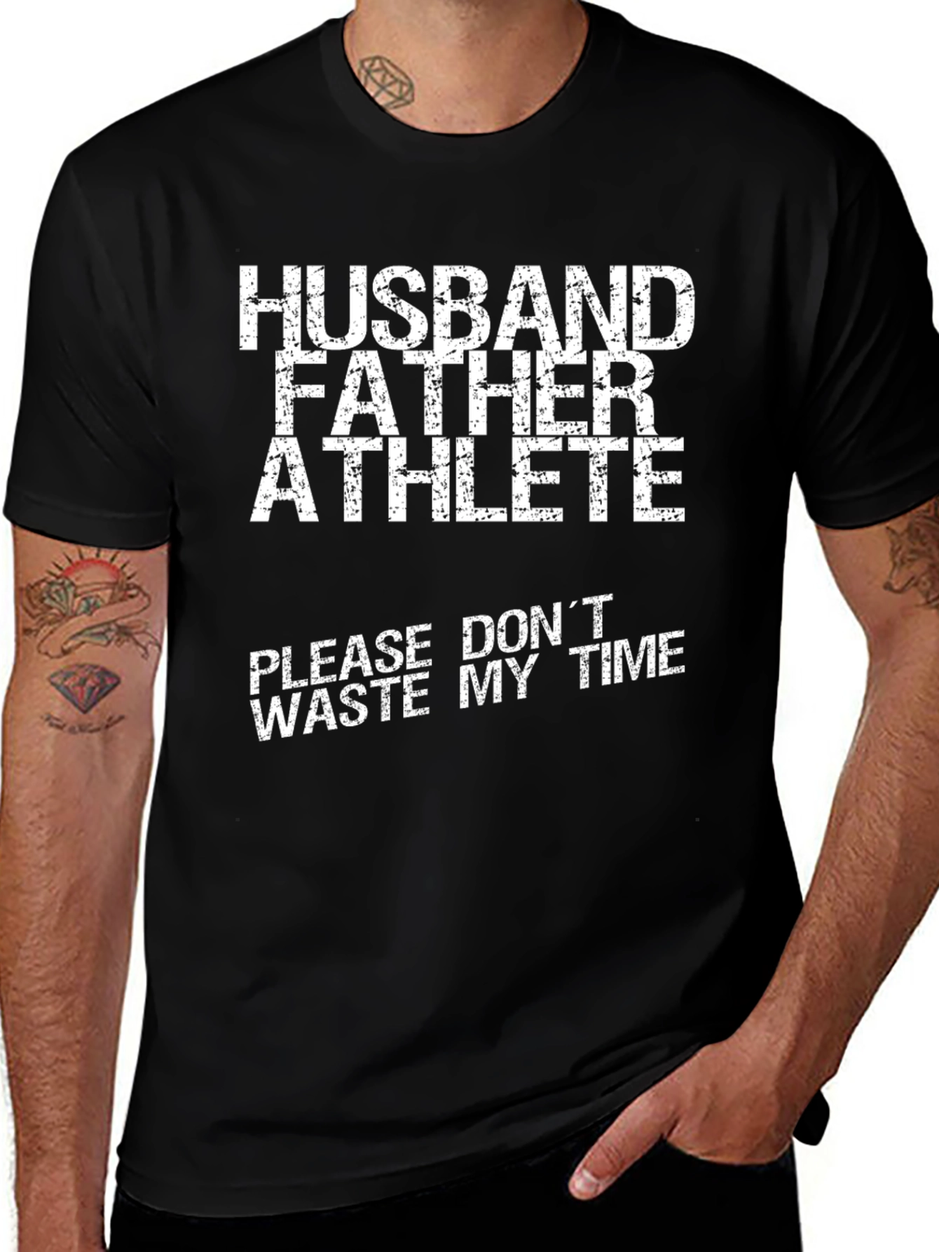 Husband Father Athlete Graphic T-Shirt