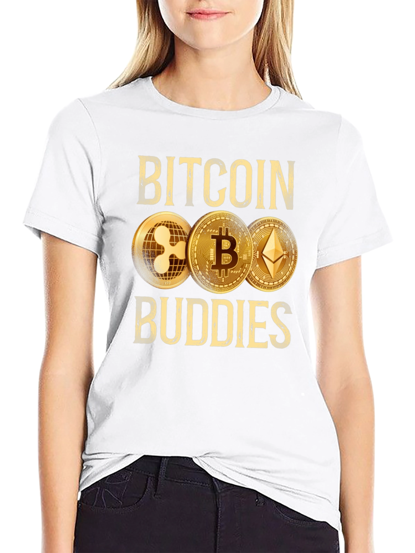 Bitcoin Buddies T-Shirt Crypto XRP Ethereum HODL