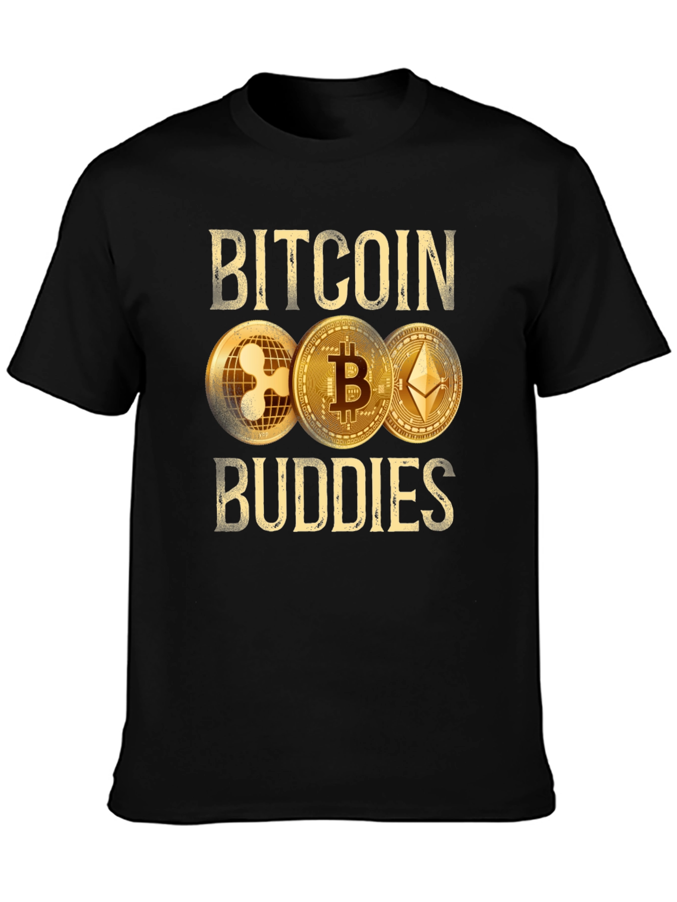 Bitcoin Buddies T-Shirt Crypto XRP Ethereum HODL