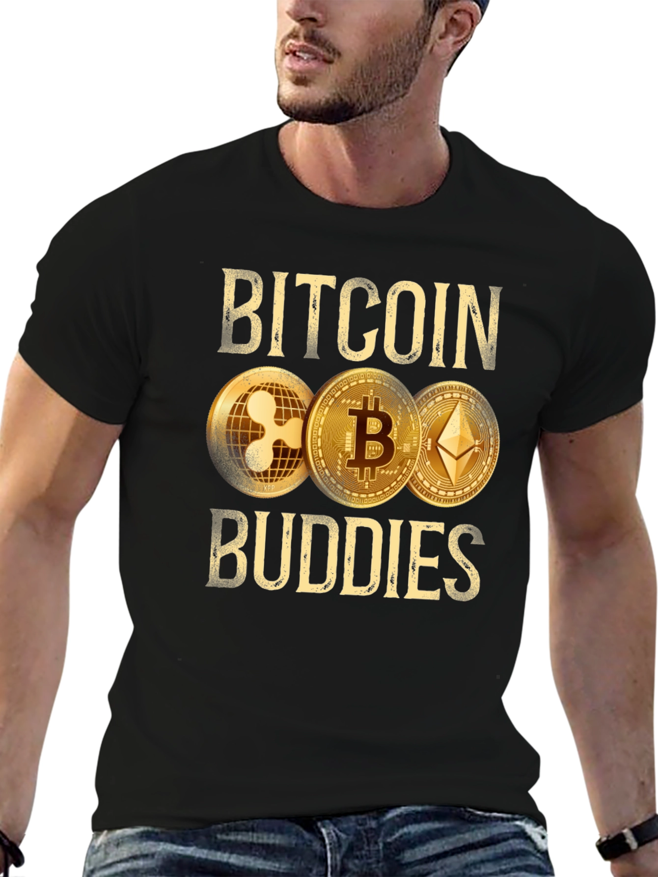 Bitcoin Buddies T-Shirt Crypto XRP Ethereum HODL