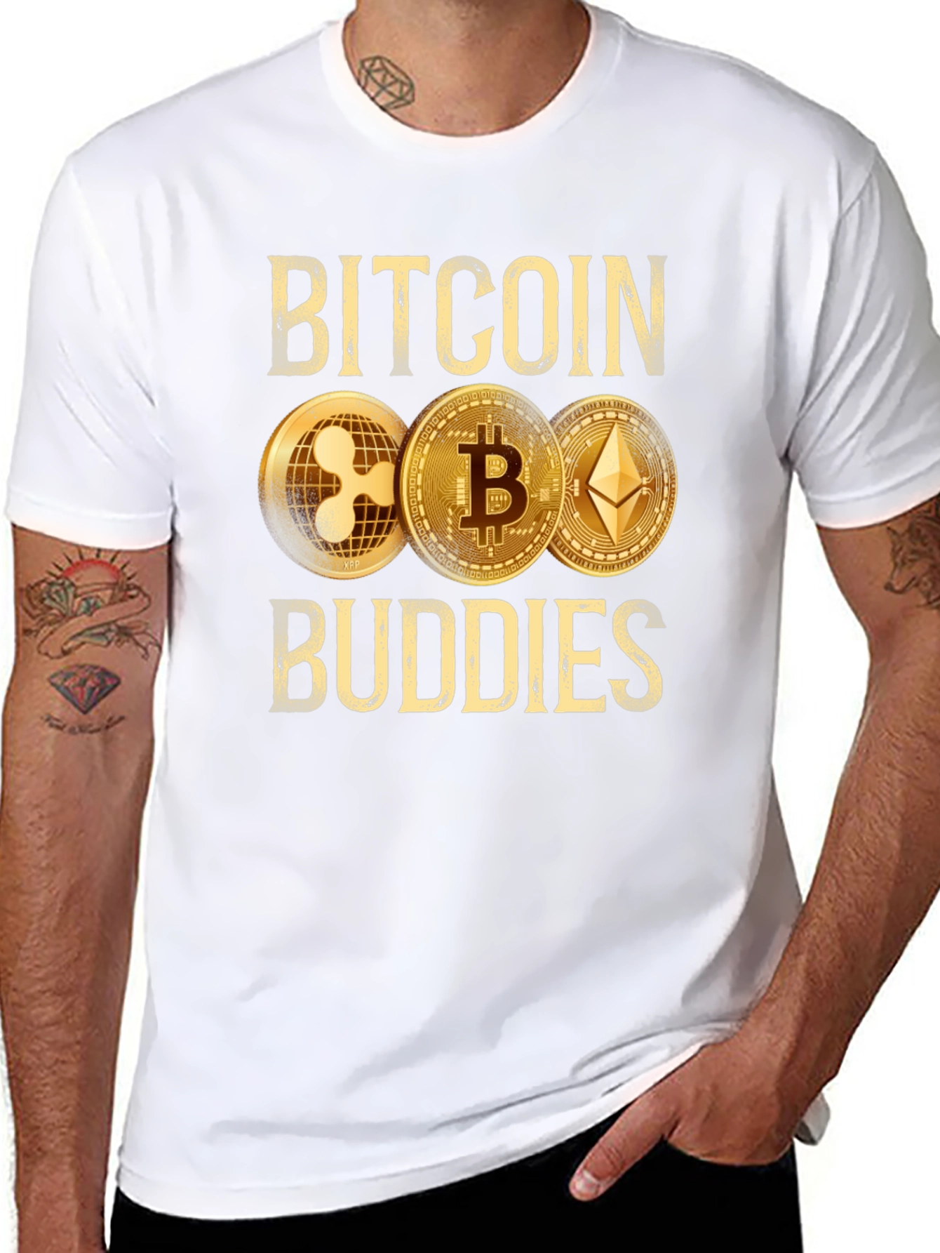Bitcoin Buddies T-Shirt Crypto XRP Ethereum HODL
