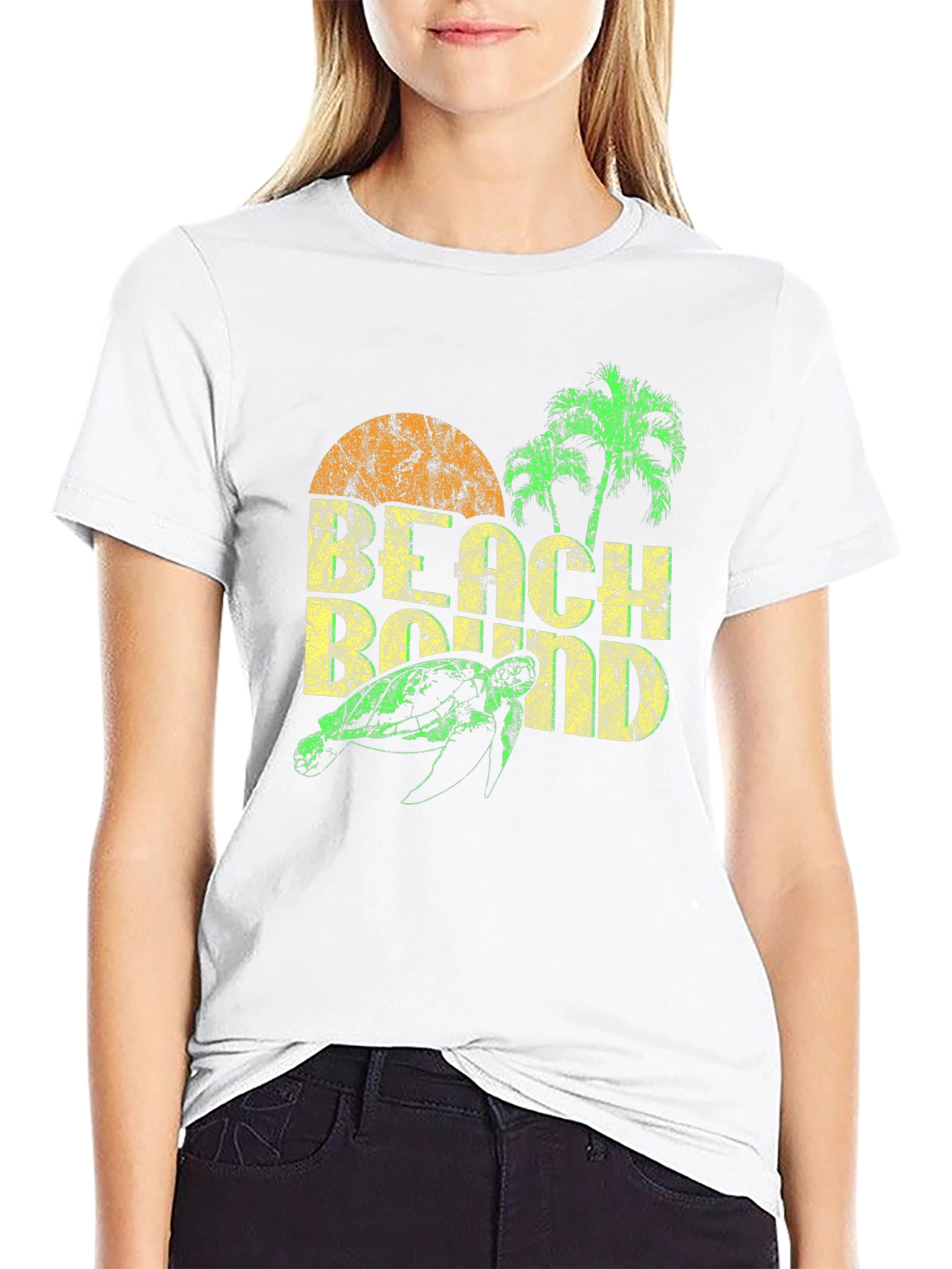 Beach Bound Turtle Graphic T-Shirt