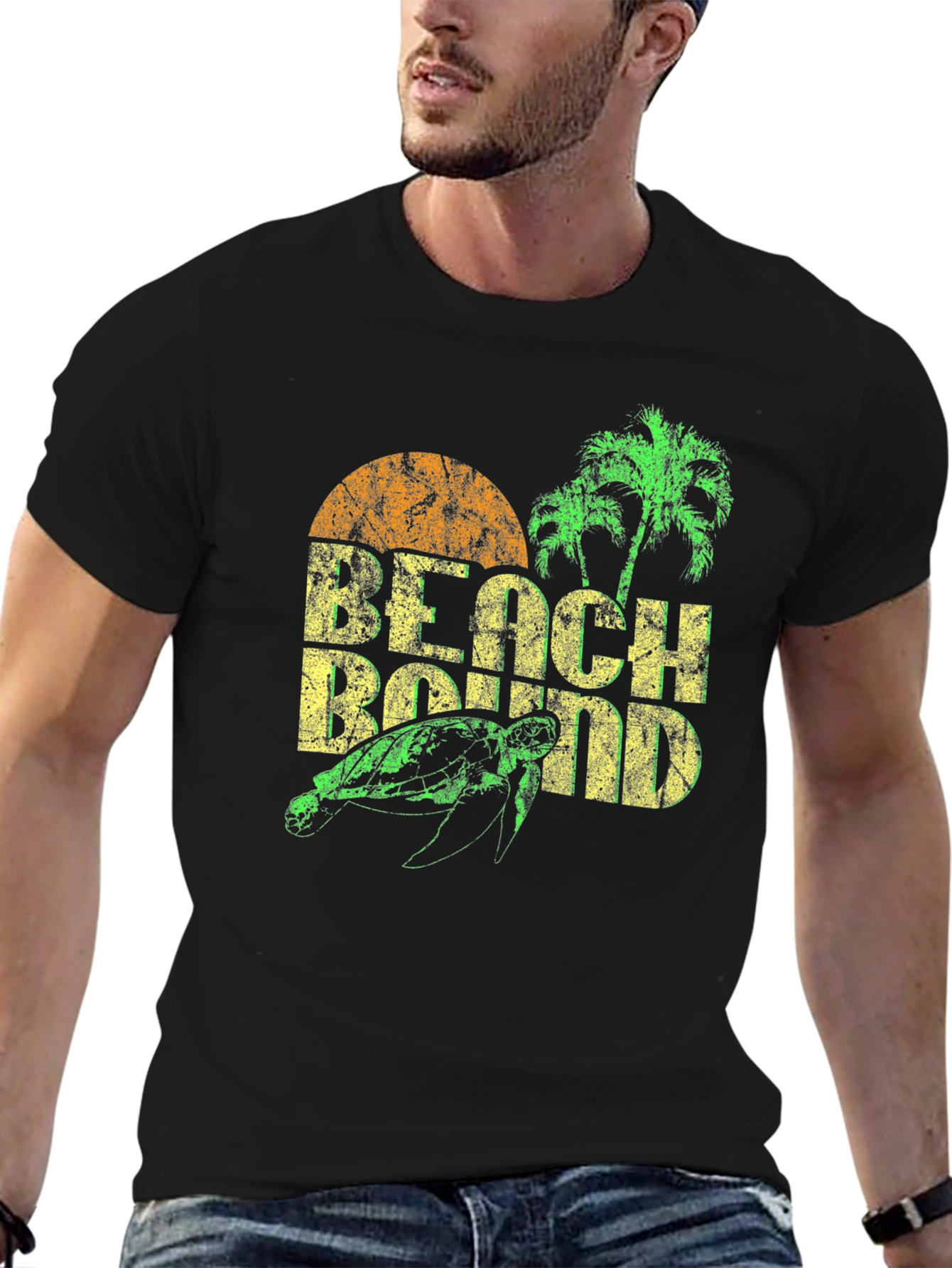 Beach Bound Turtle Graphic T-Shirt