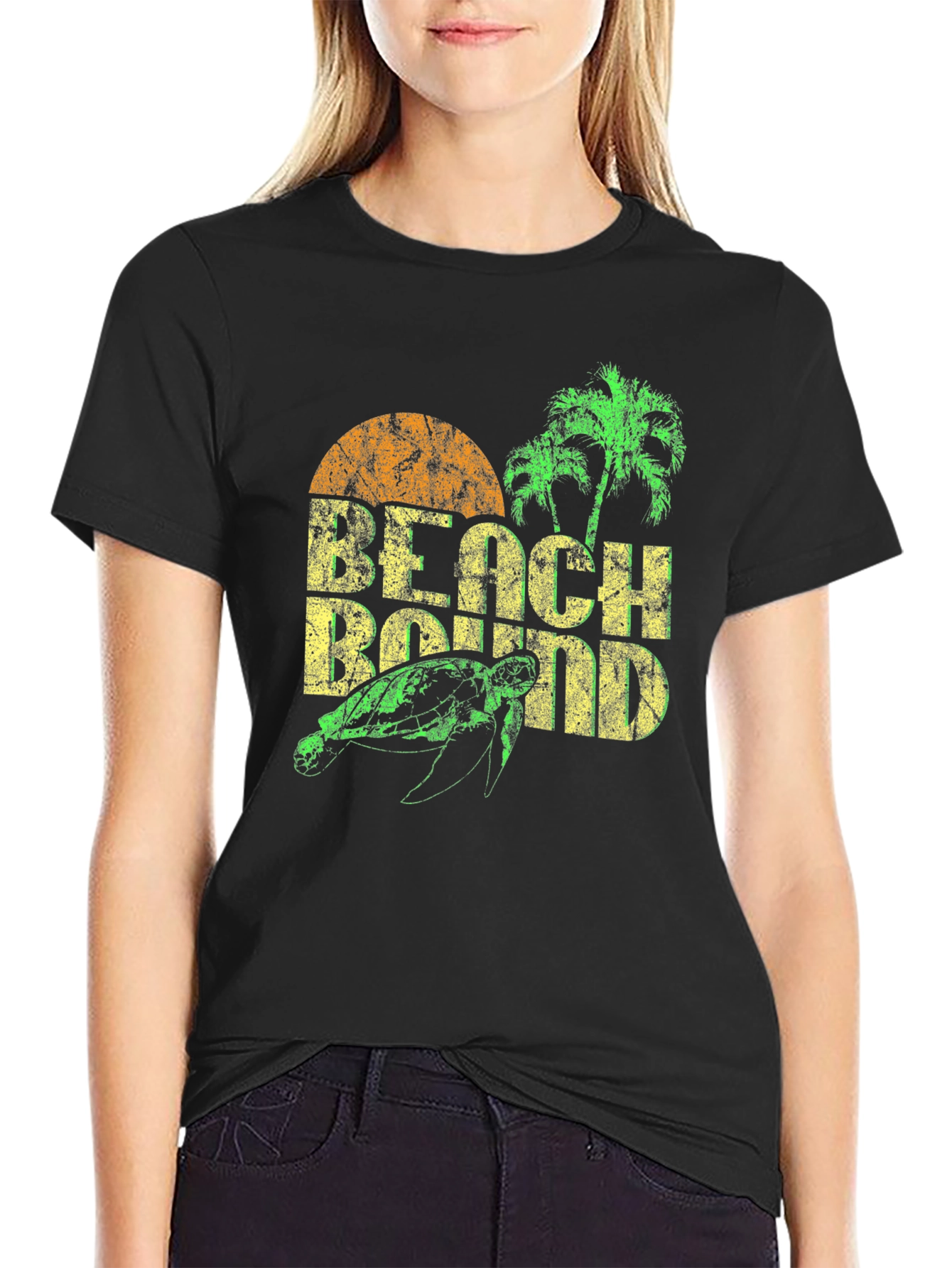 Beach Bound Turtle Graphic T-Shirt