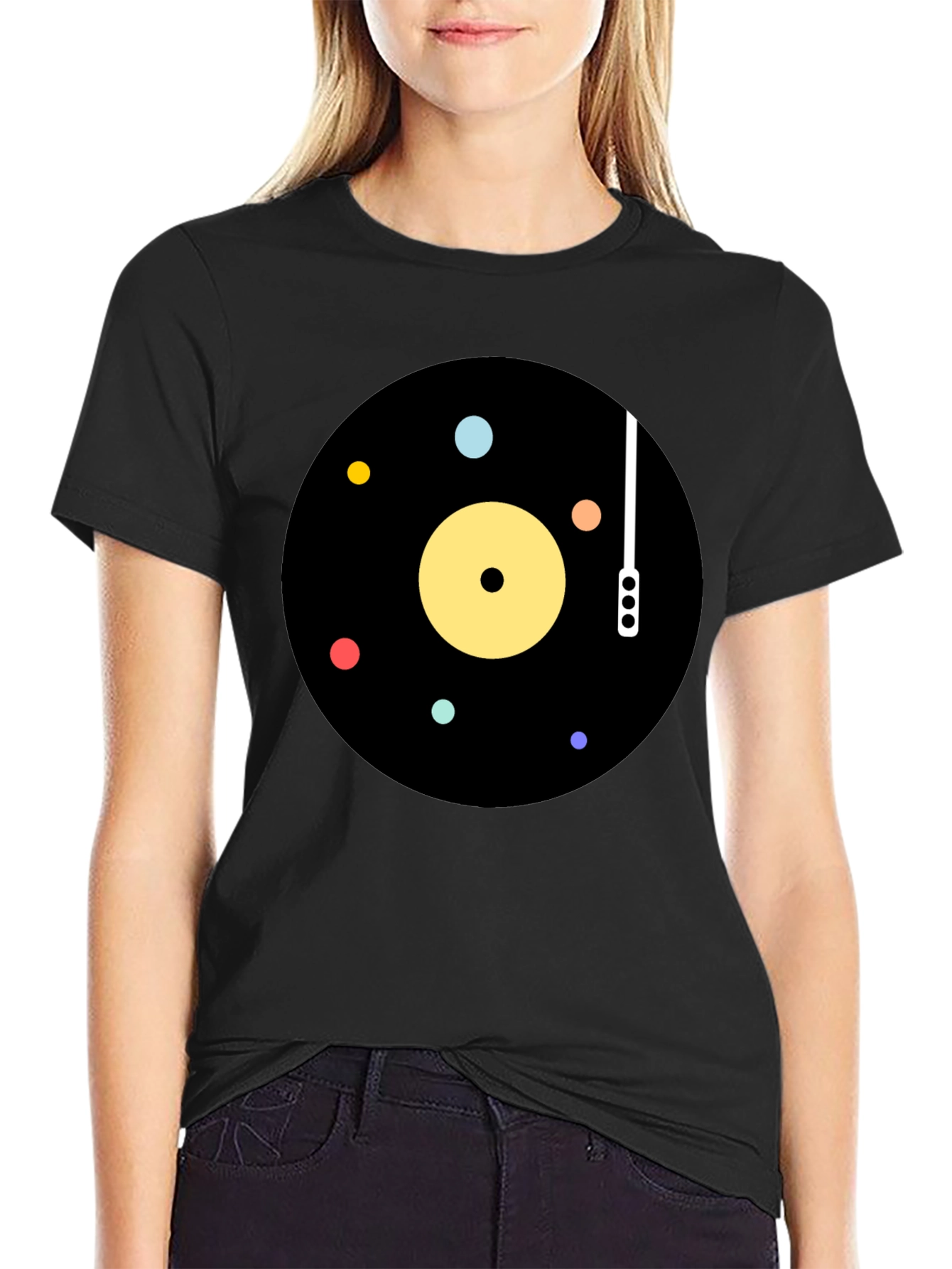 Retro Vinyl Record Graphic T-Shirt