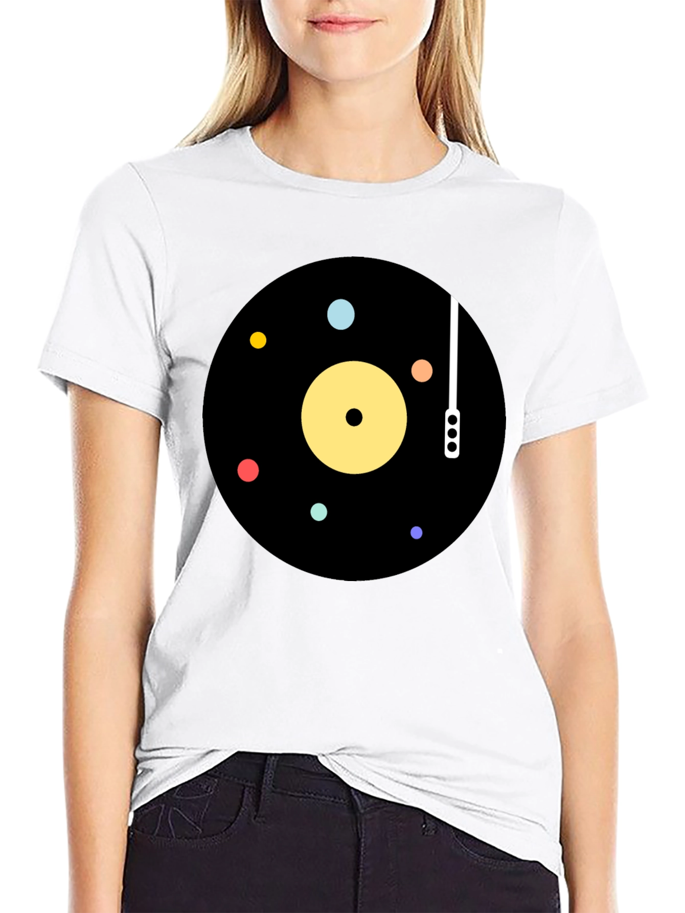 Retro Vinyl Record Graphic T-Shirt