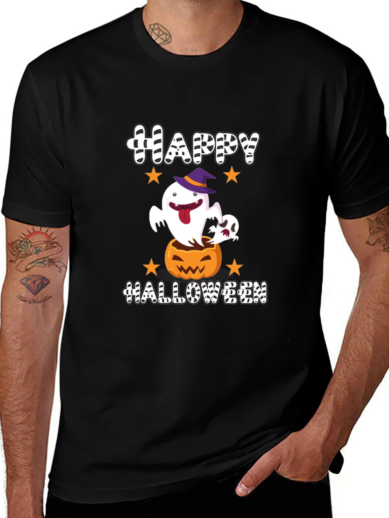 Happy Halloween Ghost Pumpkin T-Shirt