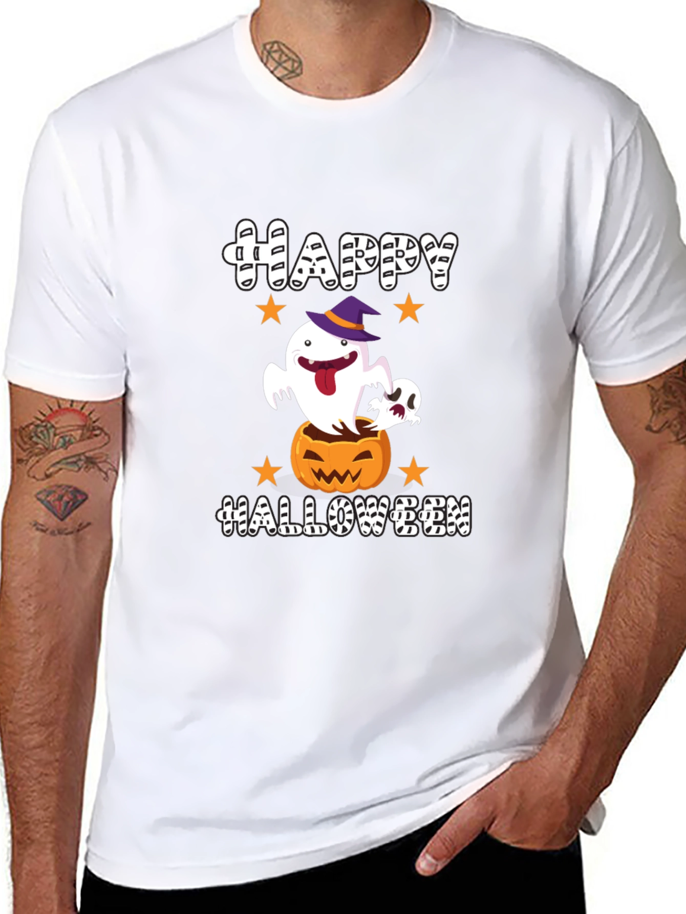 Happy Halloween Ghost Pumpkin T-Shirt