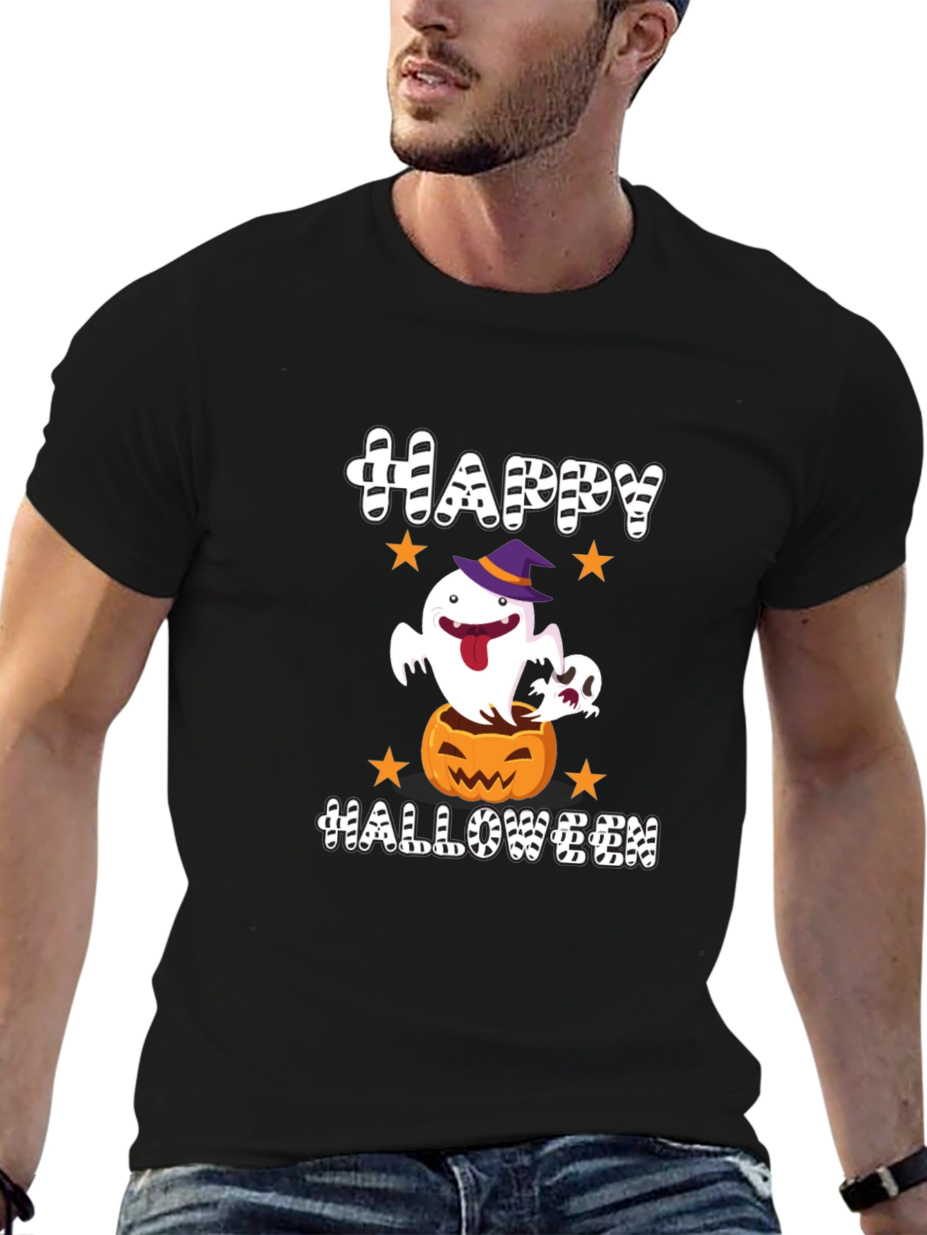 Happy Halloween Ghost Pumpkin T-Shirt