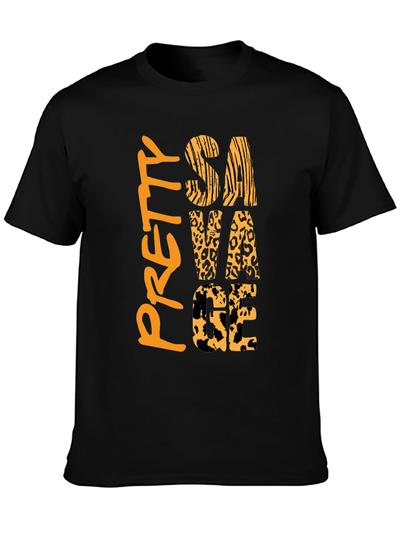 Pretty Savage Graphic Print Mens Black T-Shirt