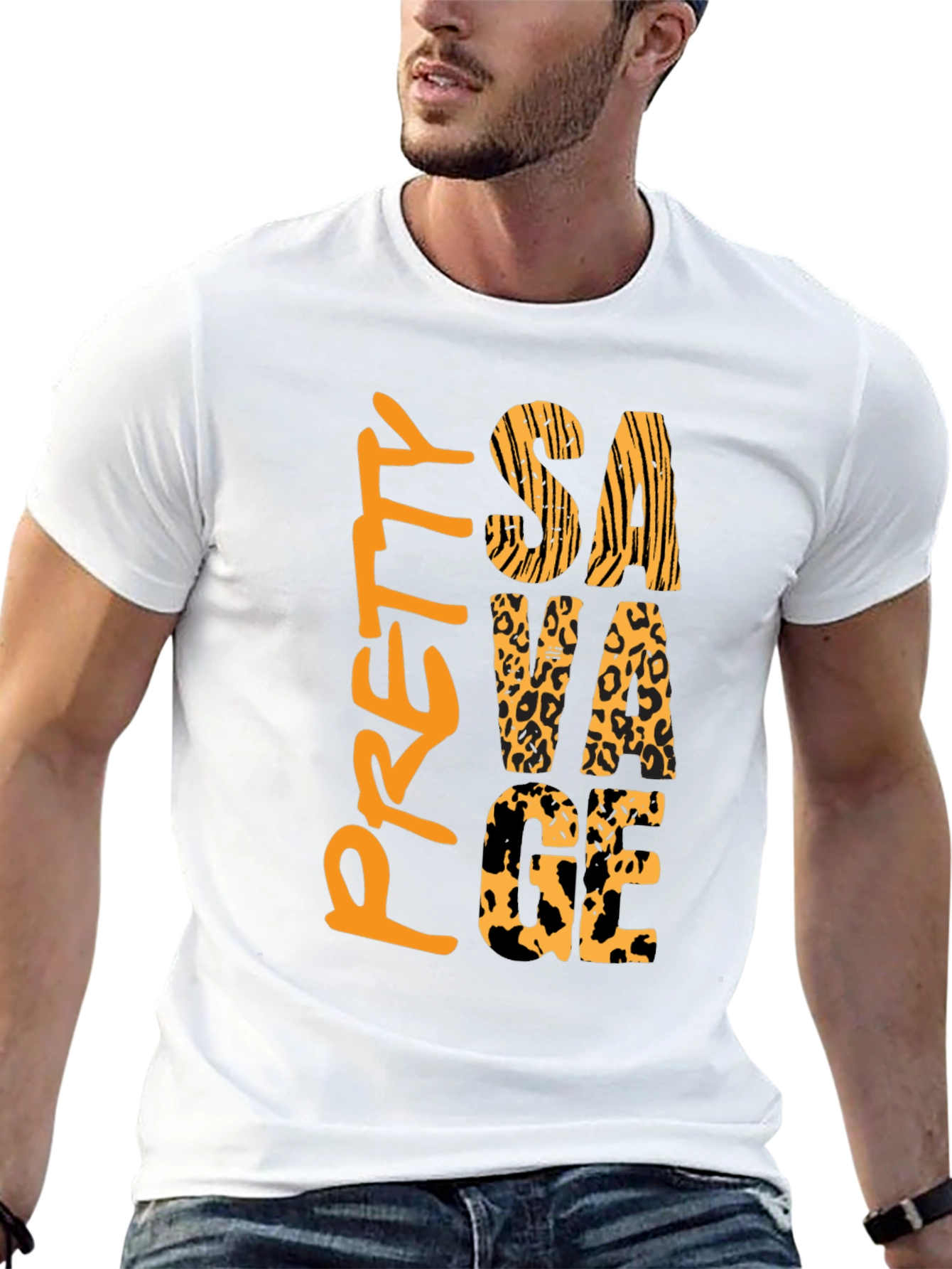 Pretty Savage Graphic Print Mens Black T-Shirt