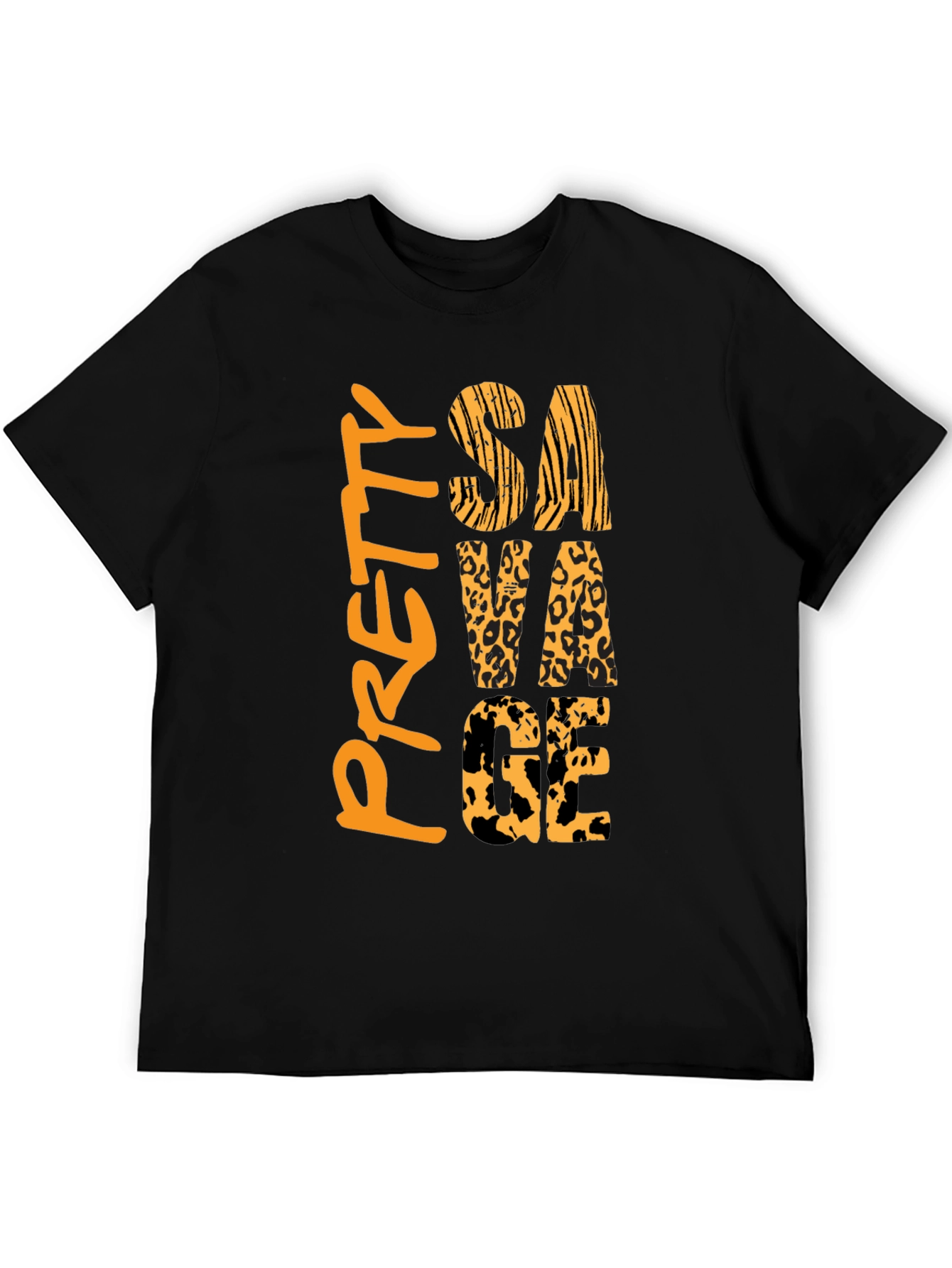 Pretty Savage Graphic Print Mens Black T-Shirt