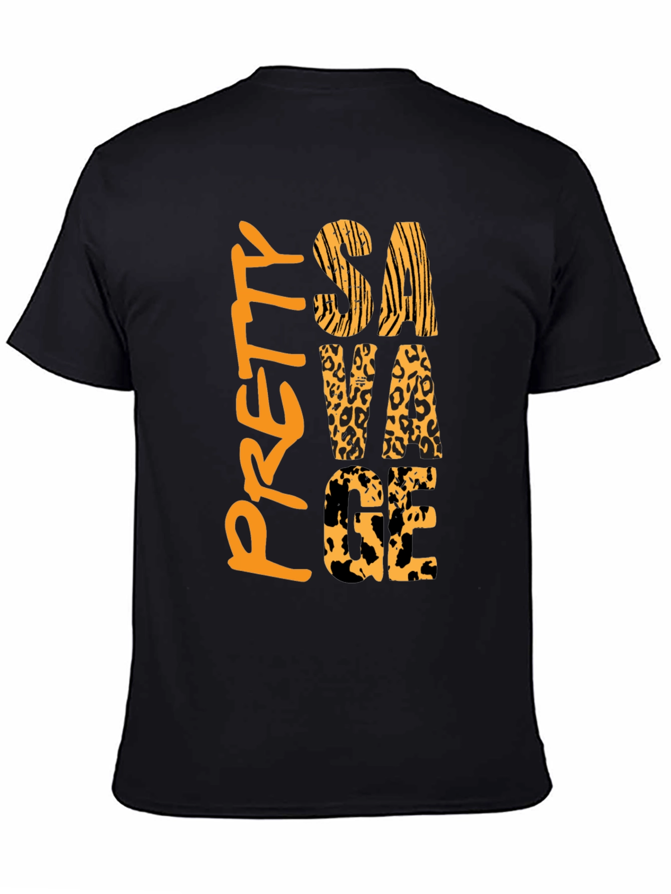 Pretty Savage Graphic Print Mens Black T-Shirt