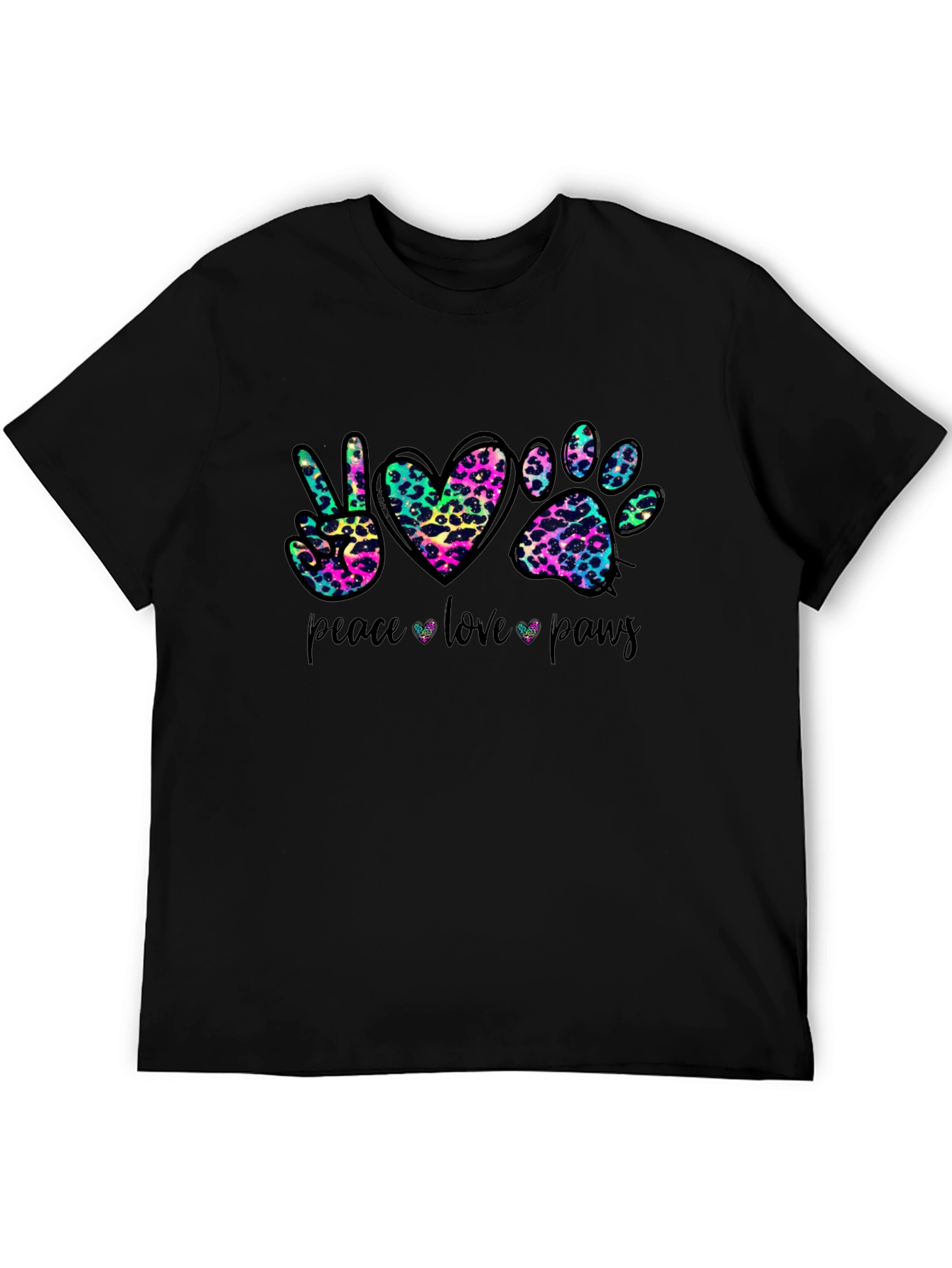 Peace Love Paws Graphic T-Shirt