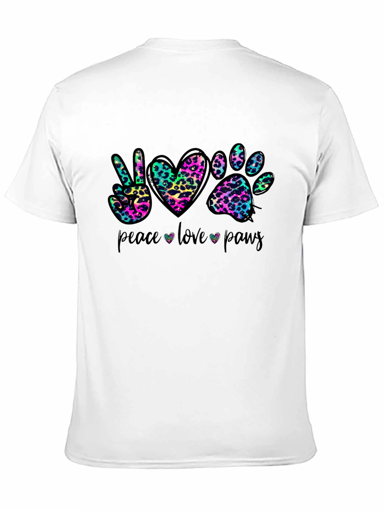 Peace Love Paws Graphic T-Shirt