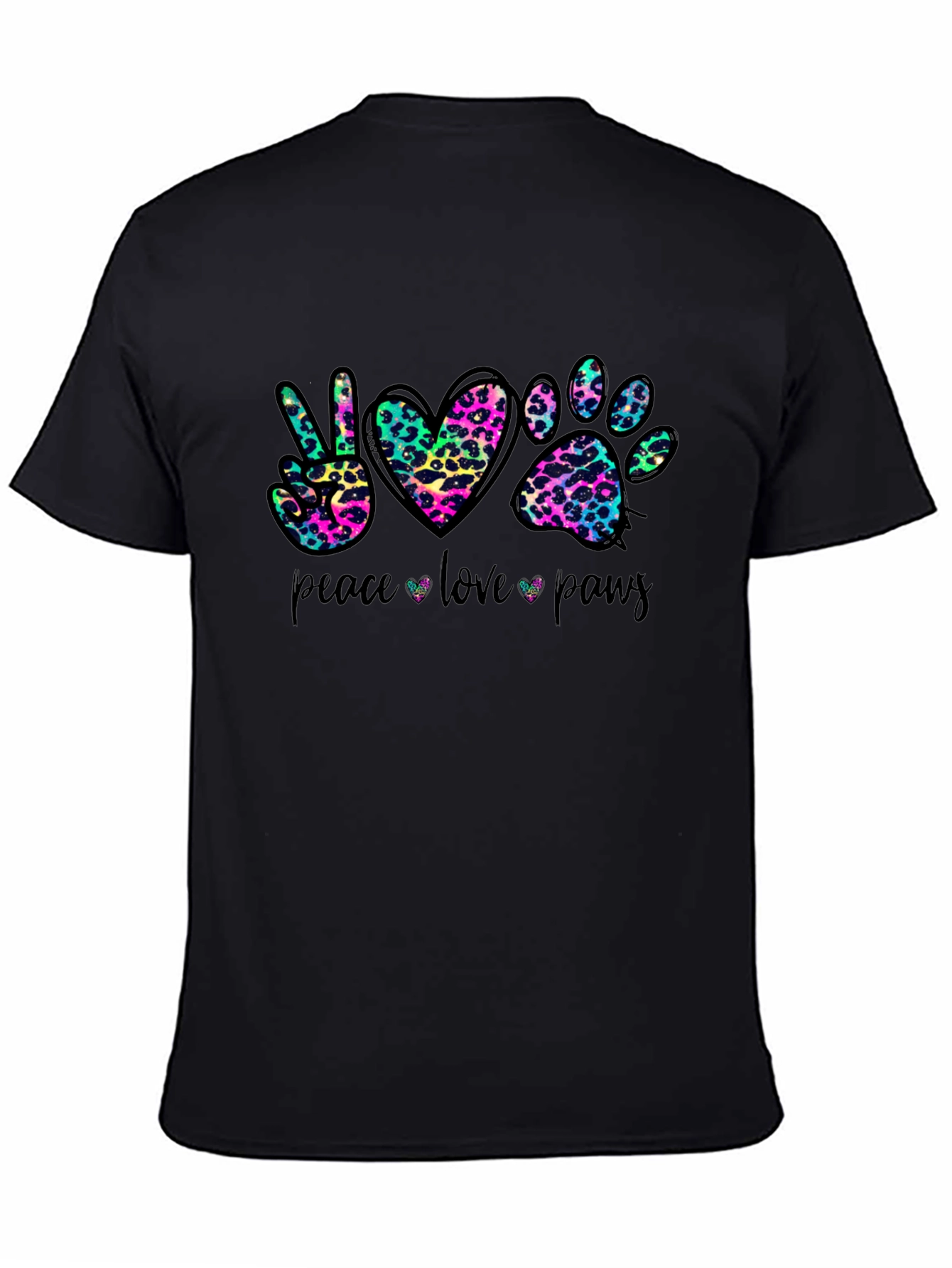 Peace Love Paws Graphic T-Shirt