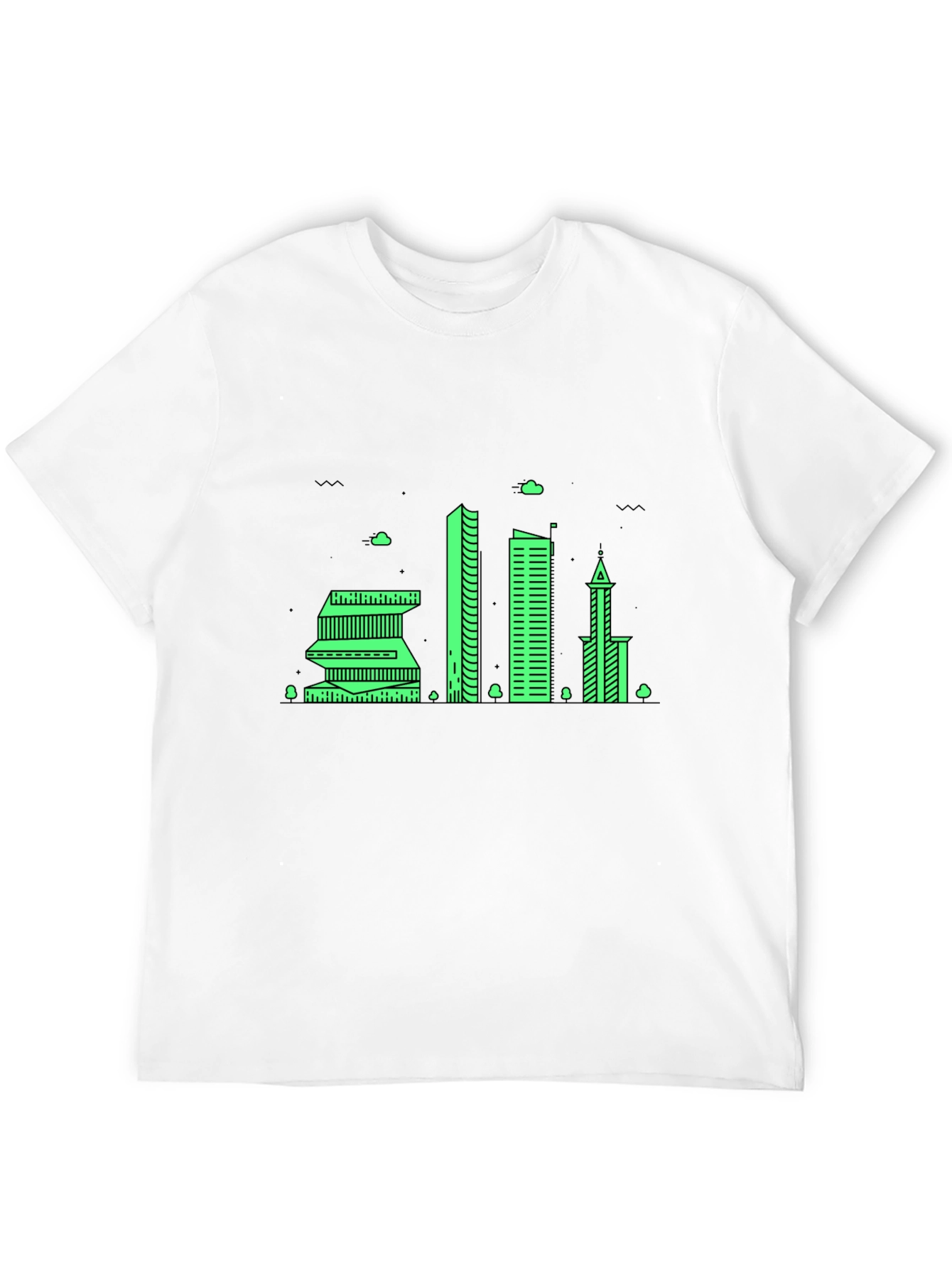 Cityscape Graphic Tee - Modern Urban Design