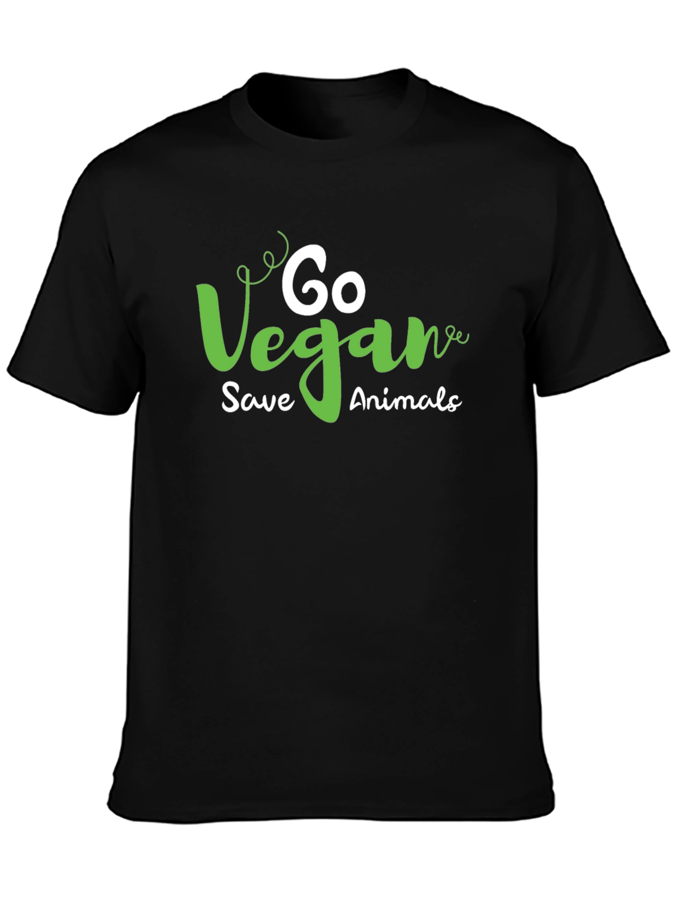 Go Vegan Save Animals Graphic T-Shirt