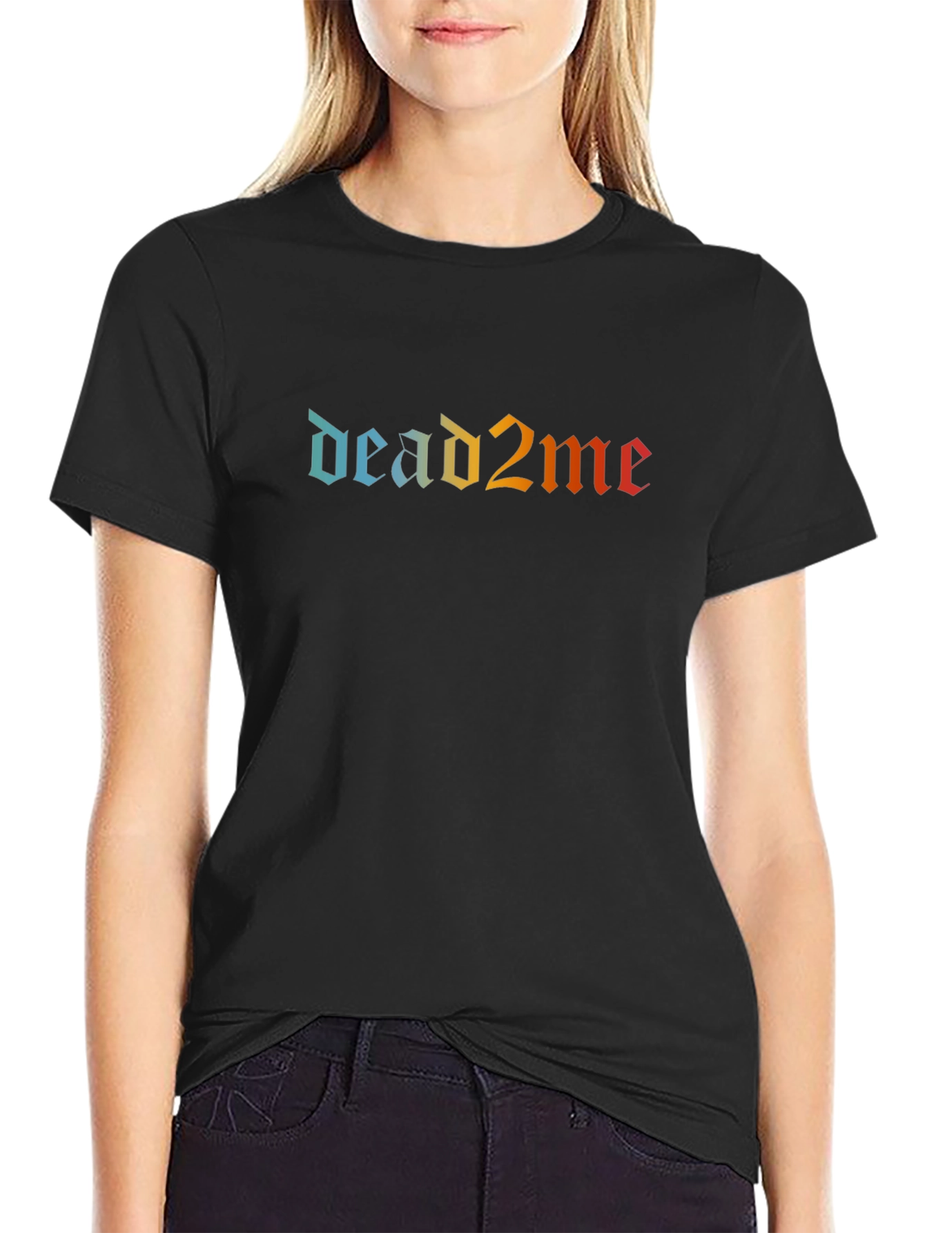 Dead2Me Graphic Tee - Trendy Black T-Shirt