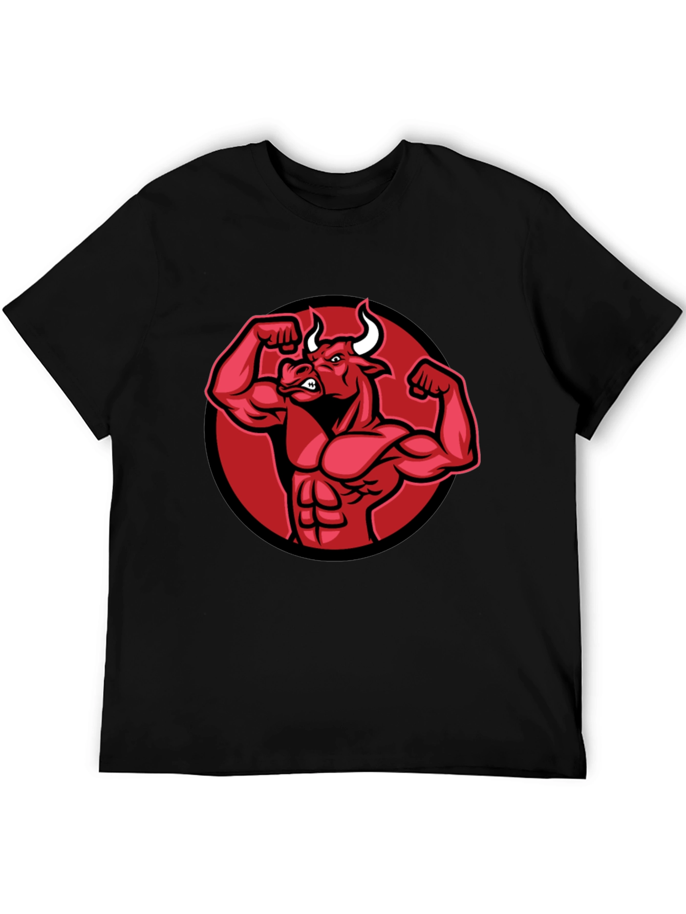 Black Bull Muscle Tee - Gym Ready!