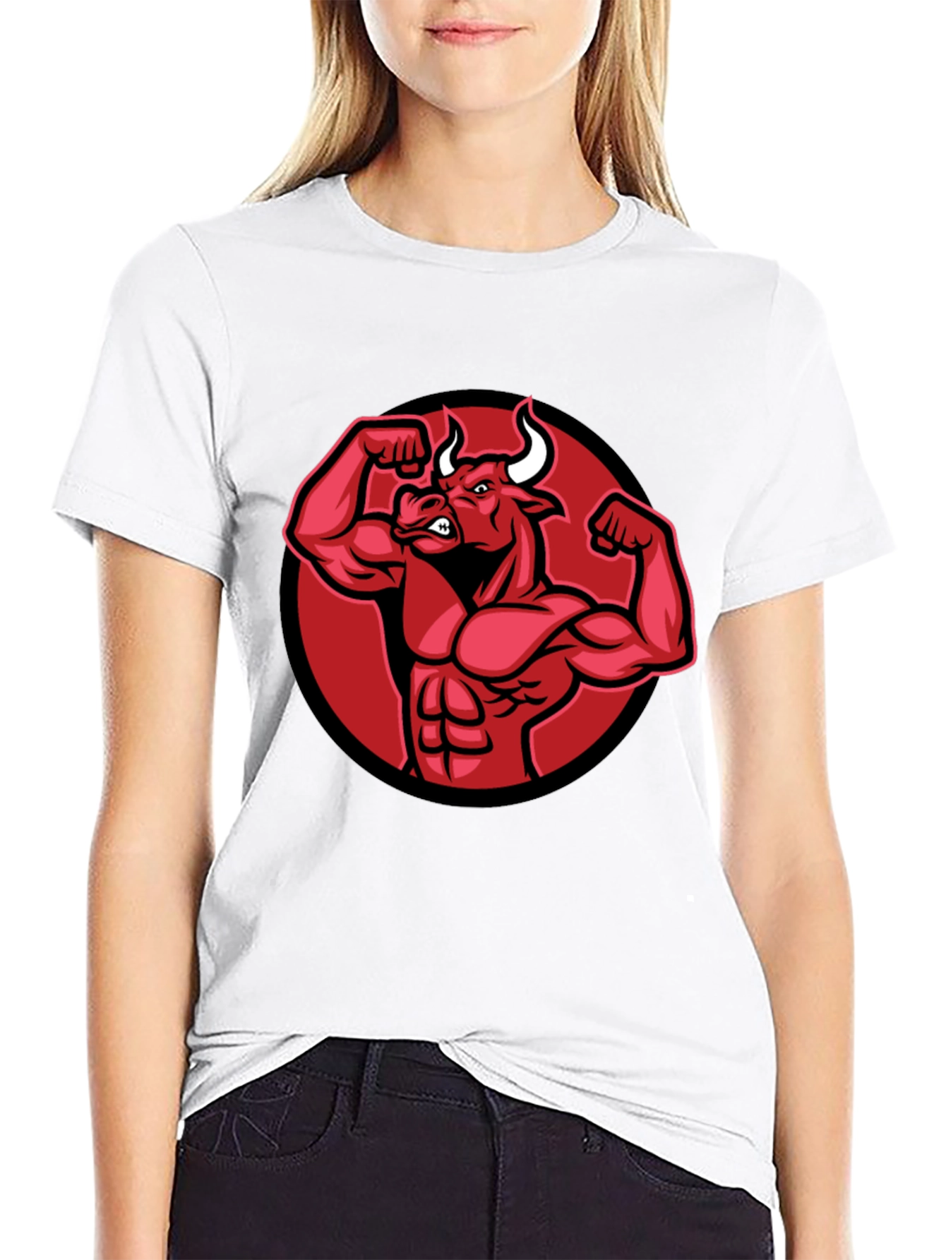 Black Bull Muscle Tee - Gym Ready!