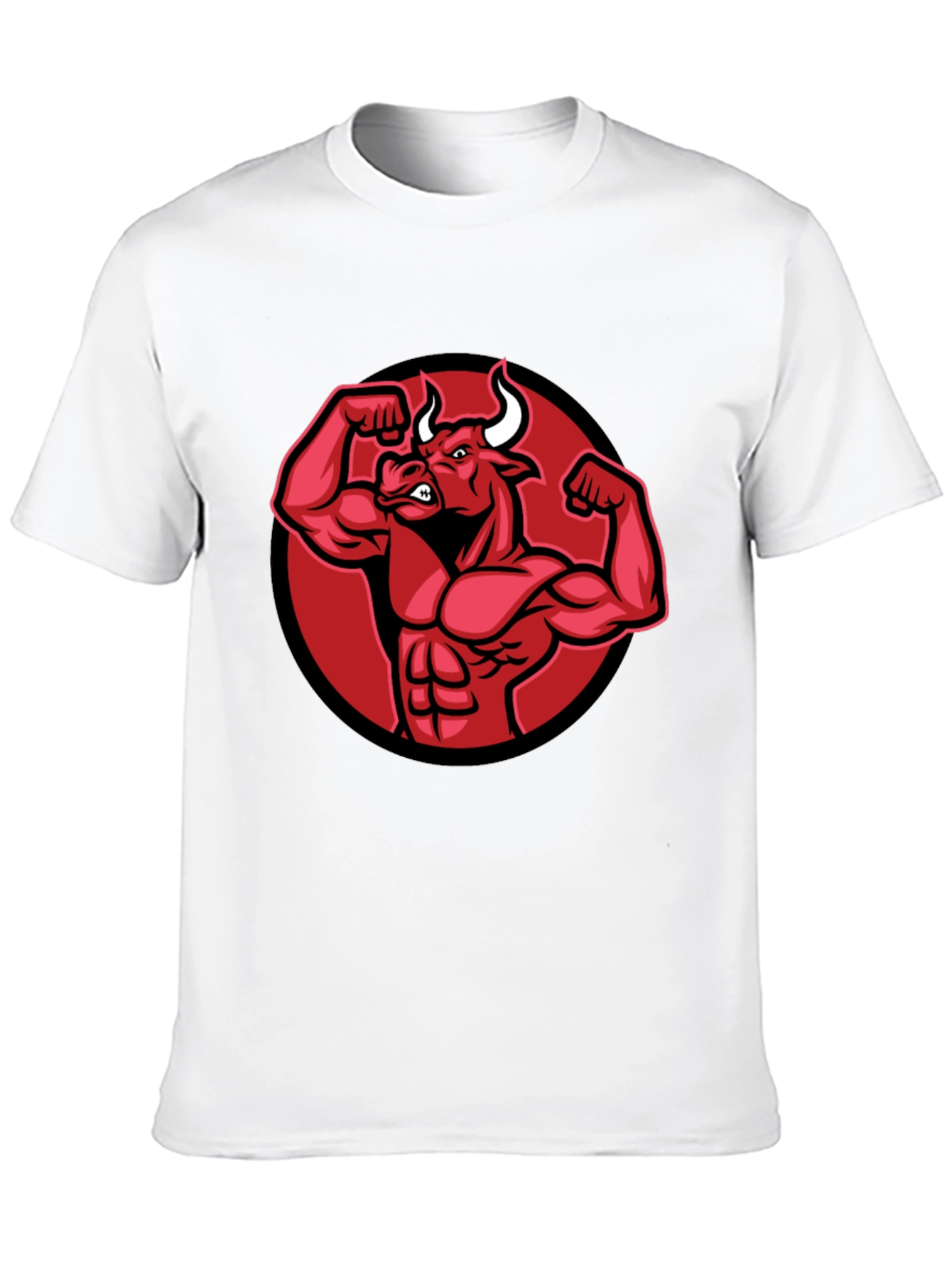 Black Bull Muscle Tee - Gym Ready!