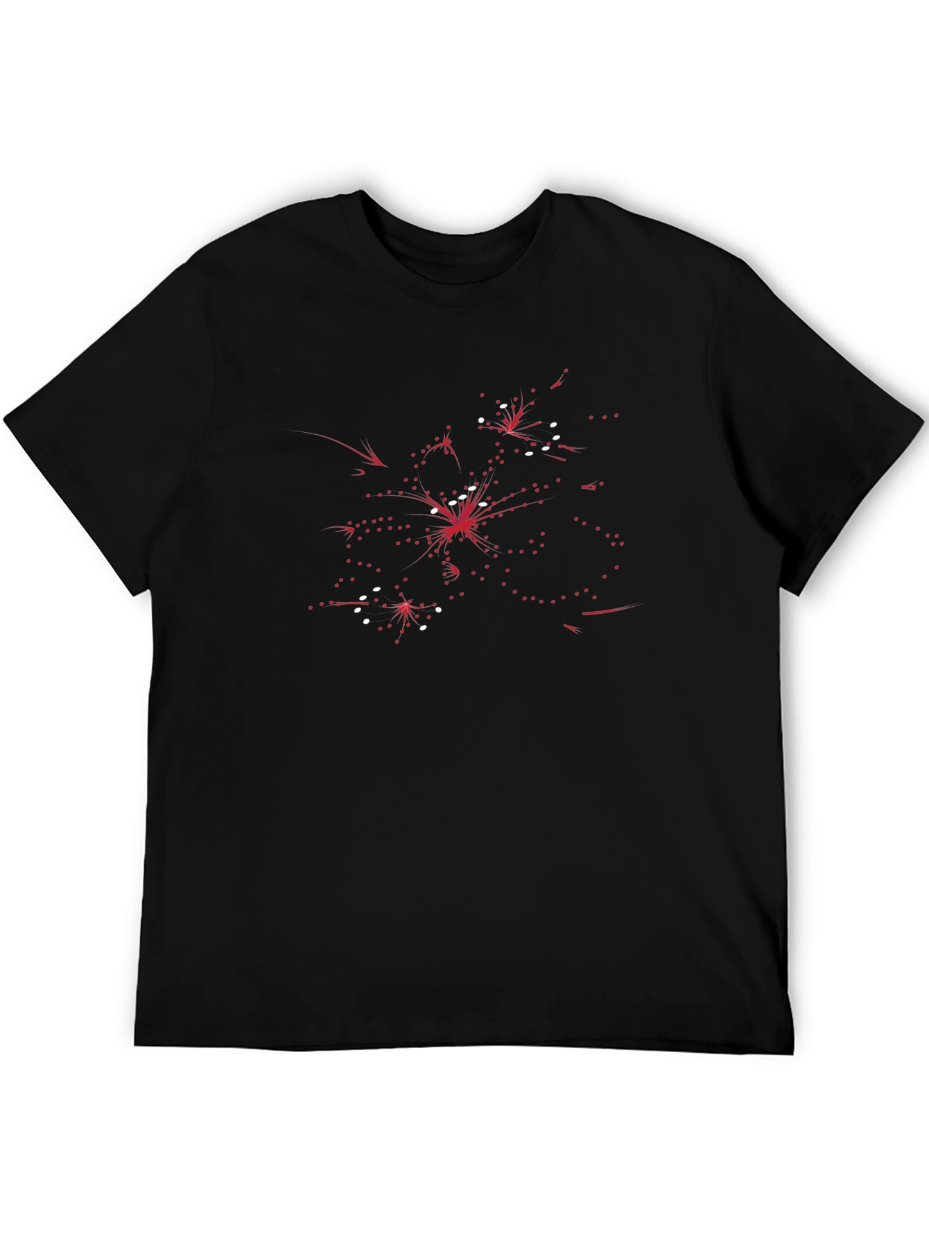 Abstract Graphic Print Crew Neck T-Shirt