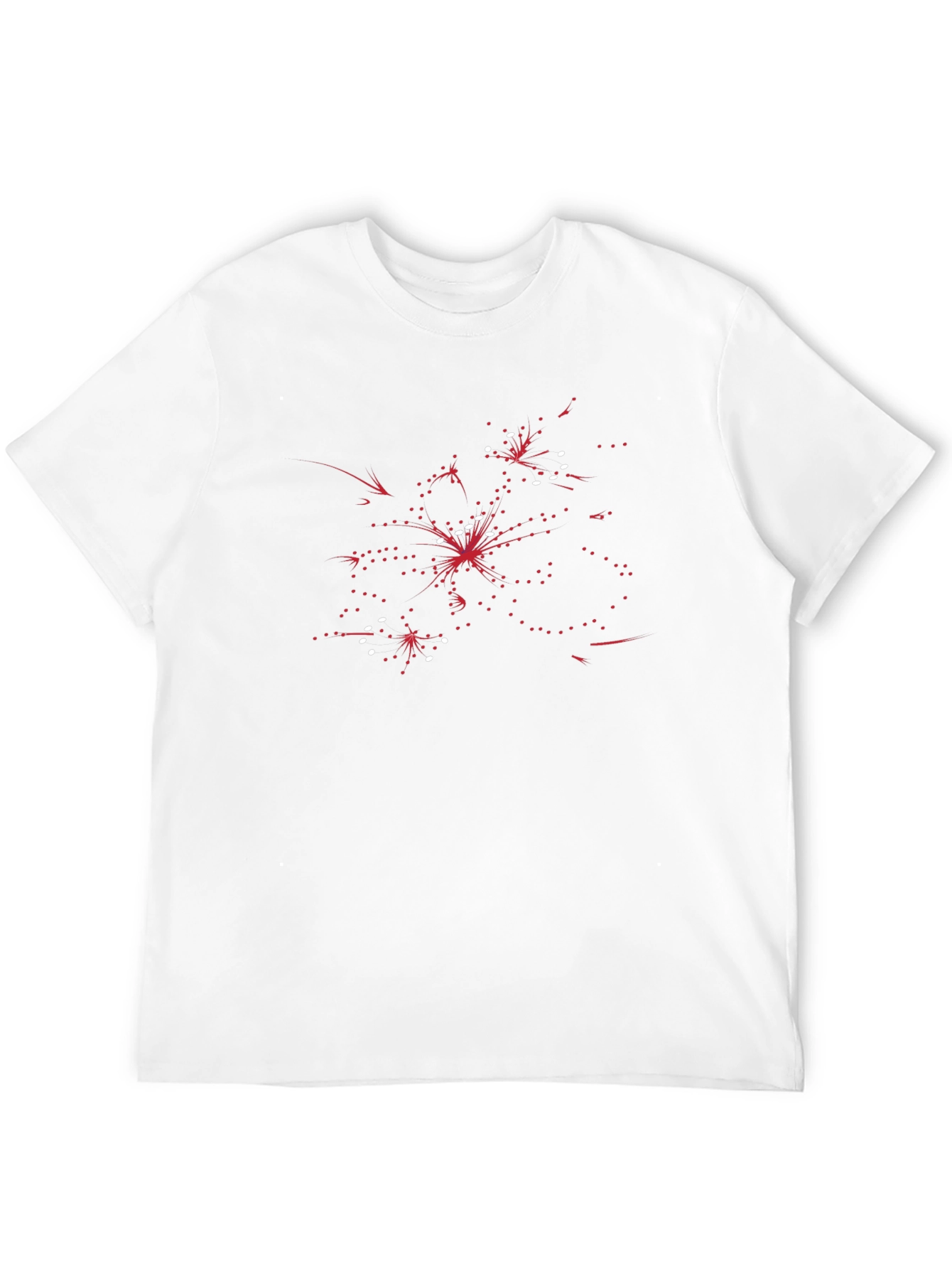 Abstract Graphic Print Crew Neck T-Shirt
