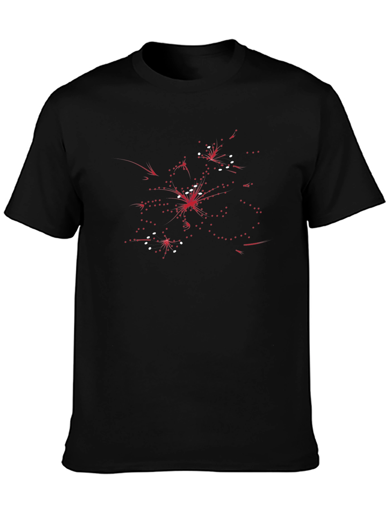 Abstract Graphic Print Crew Neck T-Shirt