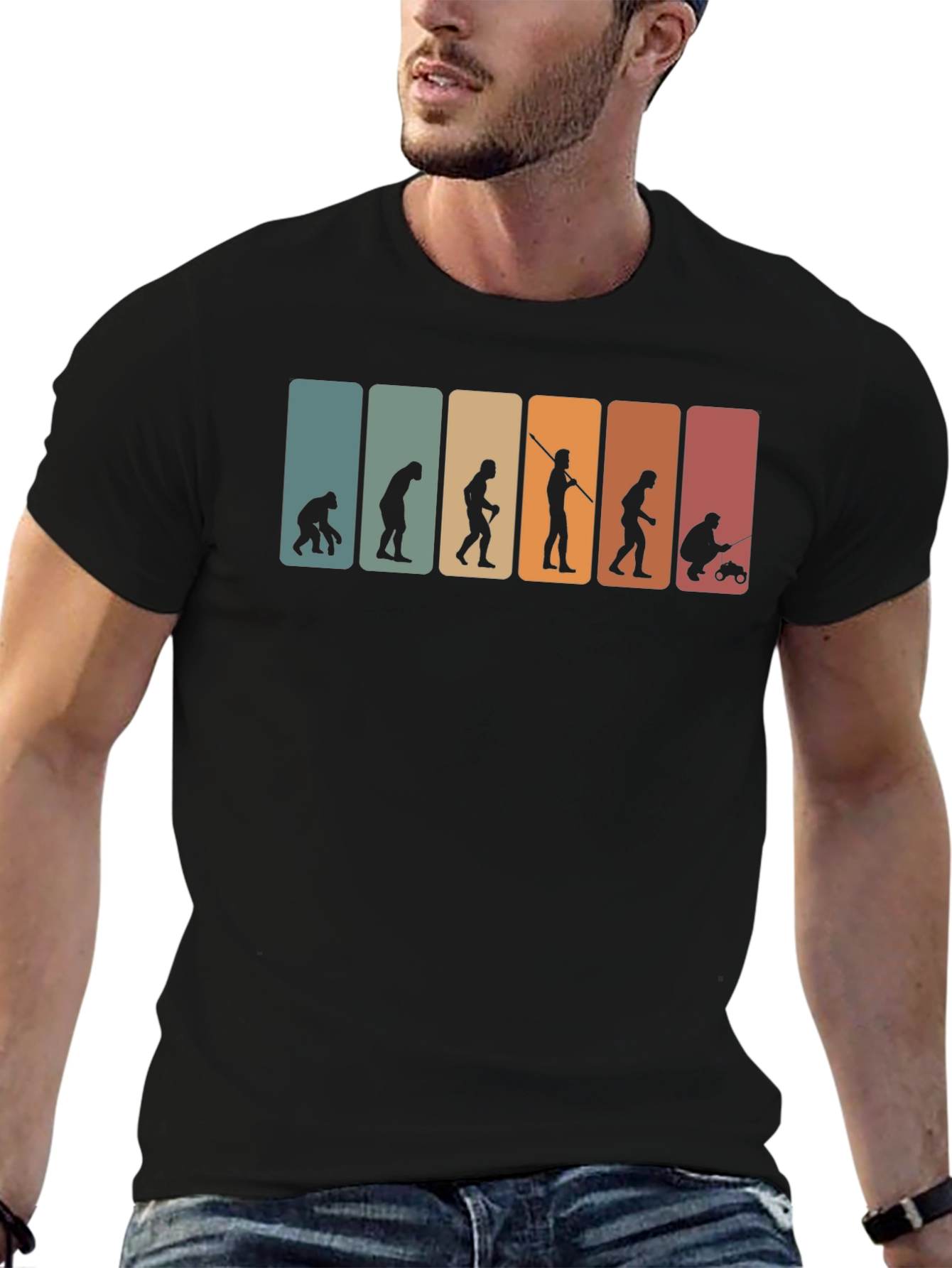 Evolution of RC Car Racing Black T-Shirt