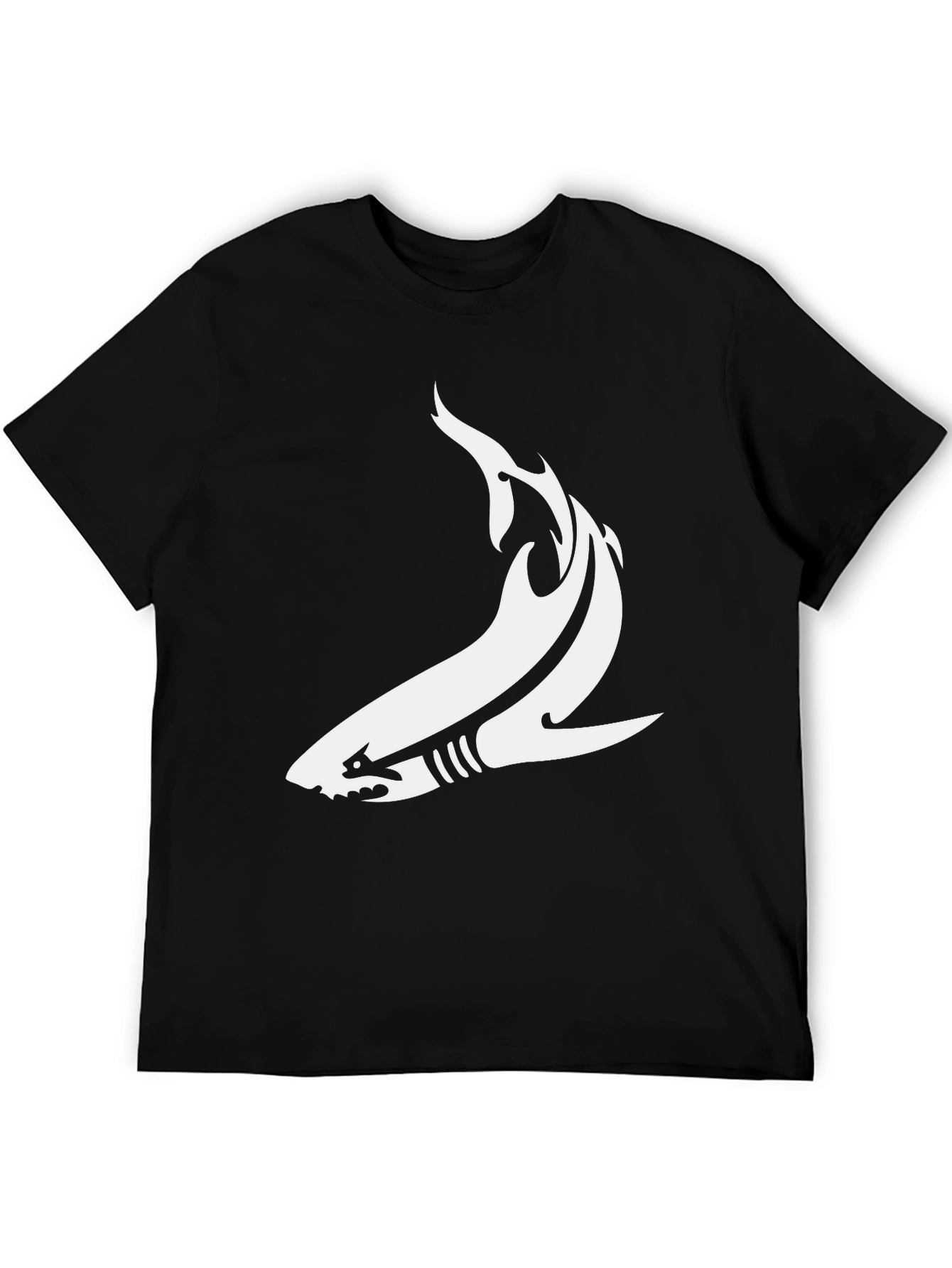 Shark Graphic Tee - Mens Black T-Shirt