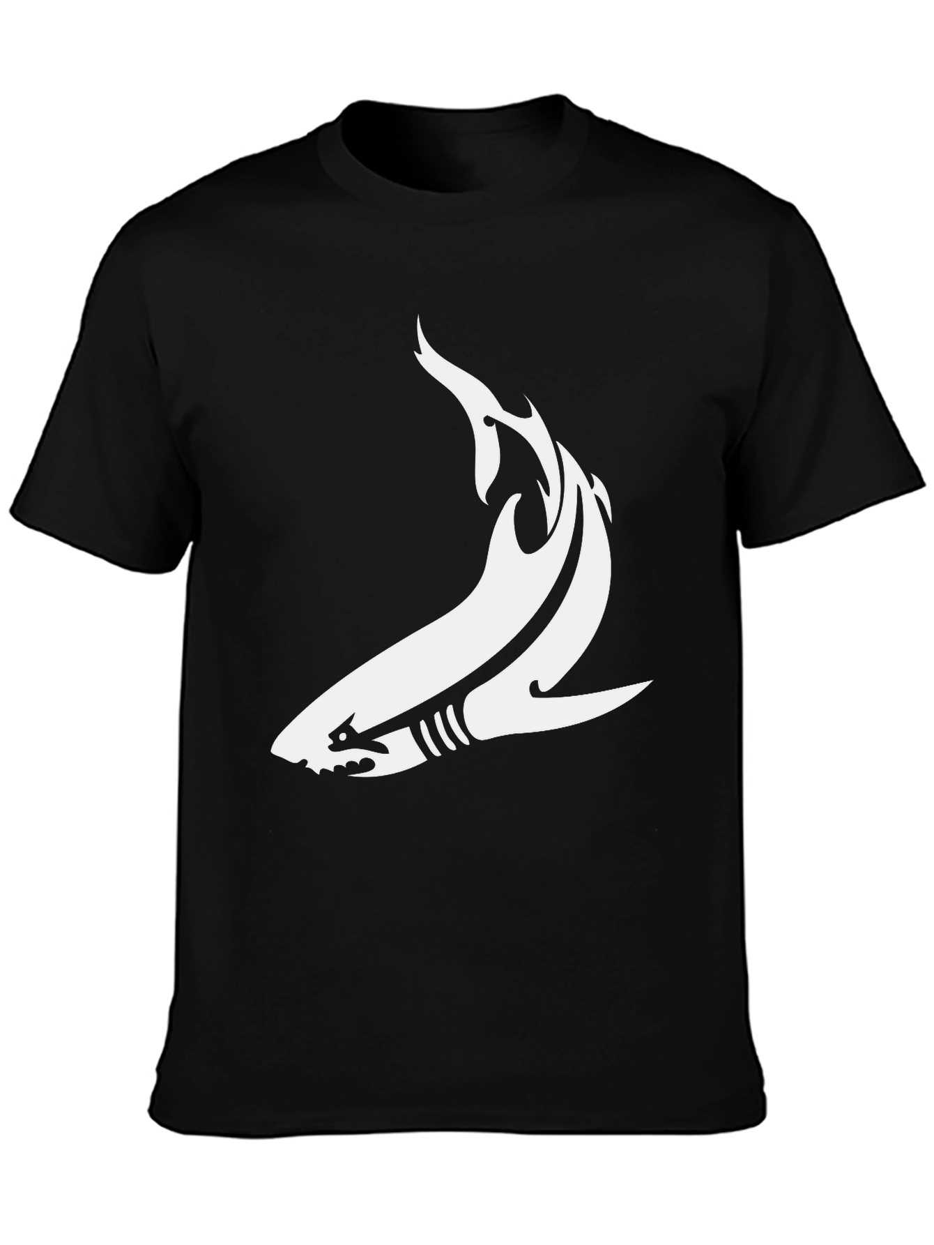 Shark Graphic Tee - Mens Black T-Shirt
