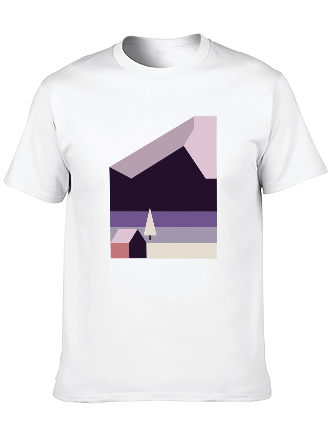 Abstract Geometric Landscape Graphic Tee