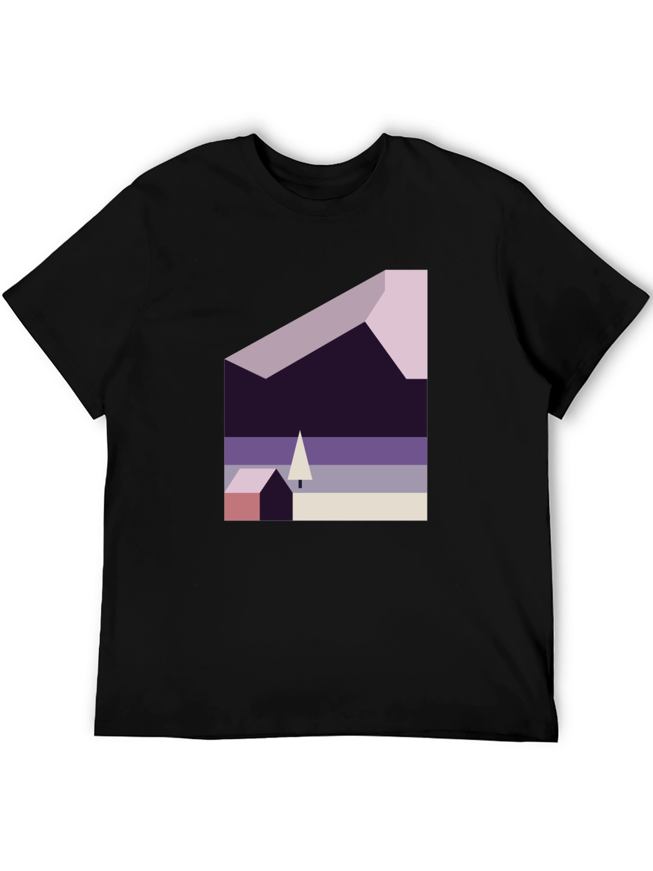 Abstract Geometric Landscape Graphic Tee