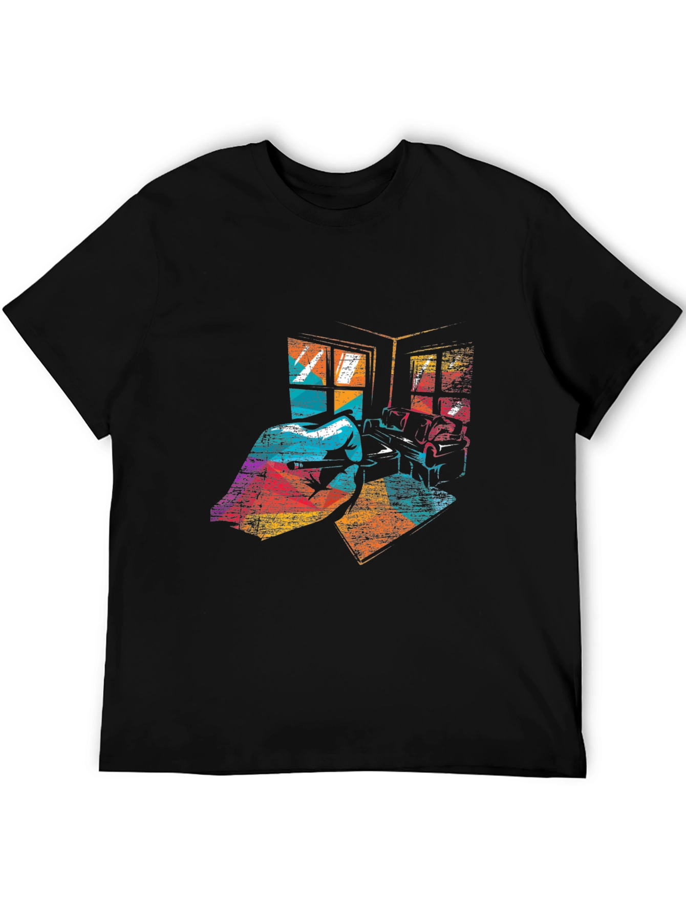 Retro Room Graphic Tee - Stylish Comfort