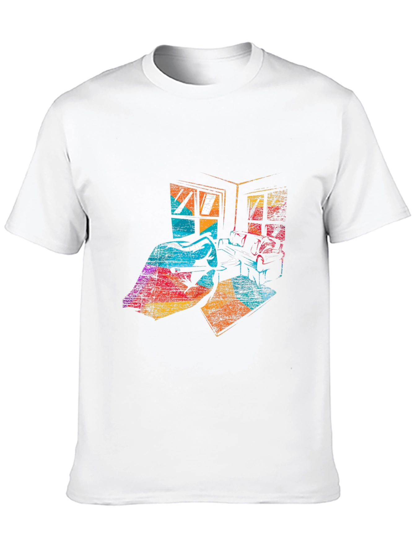 Retro Room Graphic Tee - Stylish Comfort