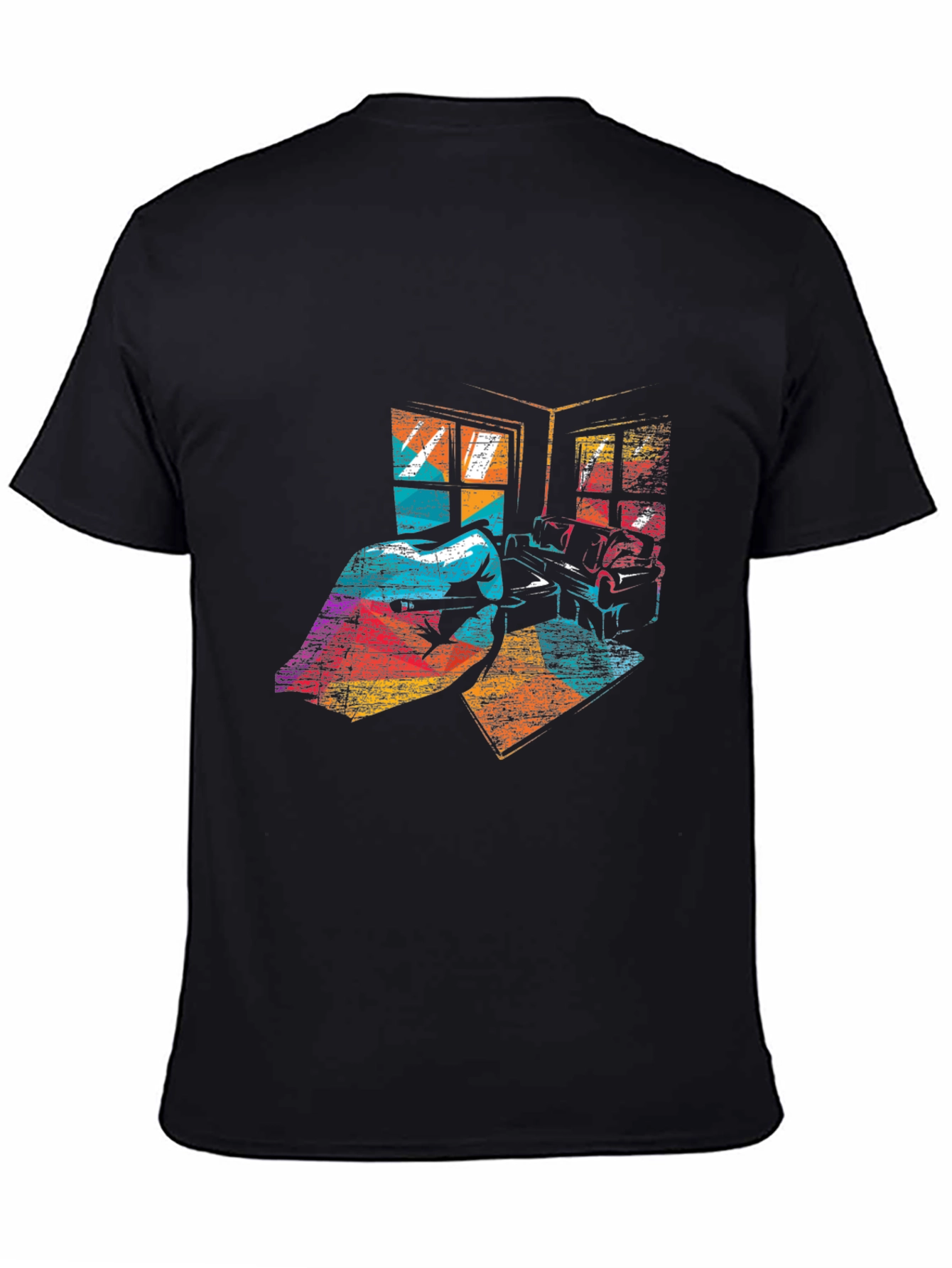 Retro Room Graphic Tee - Stylish Comfort