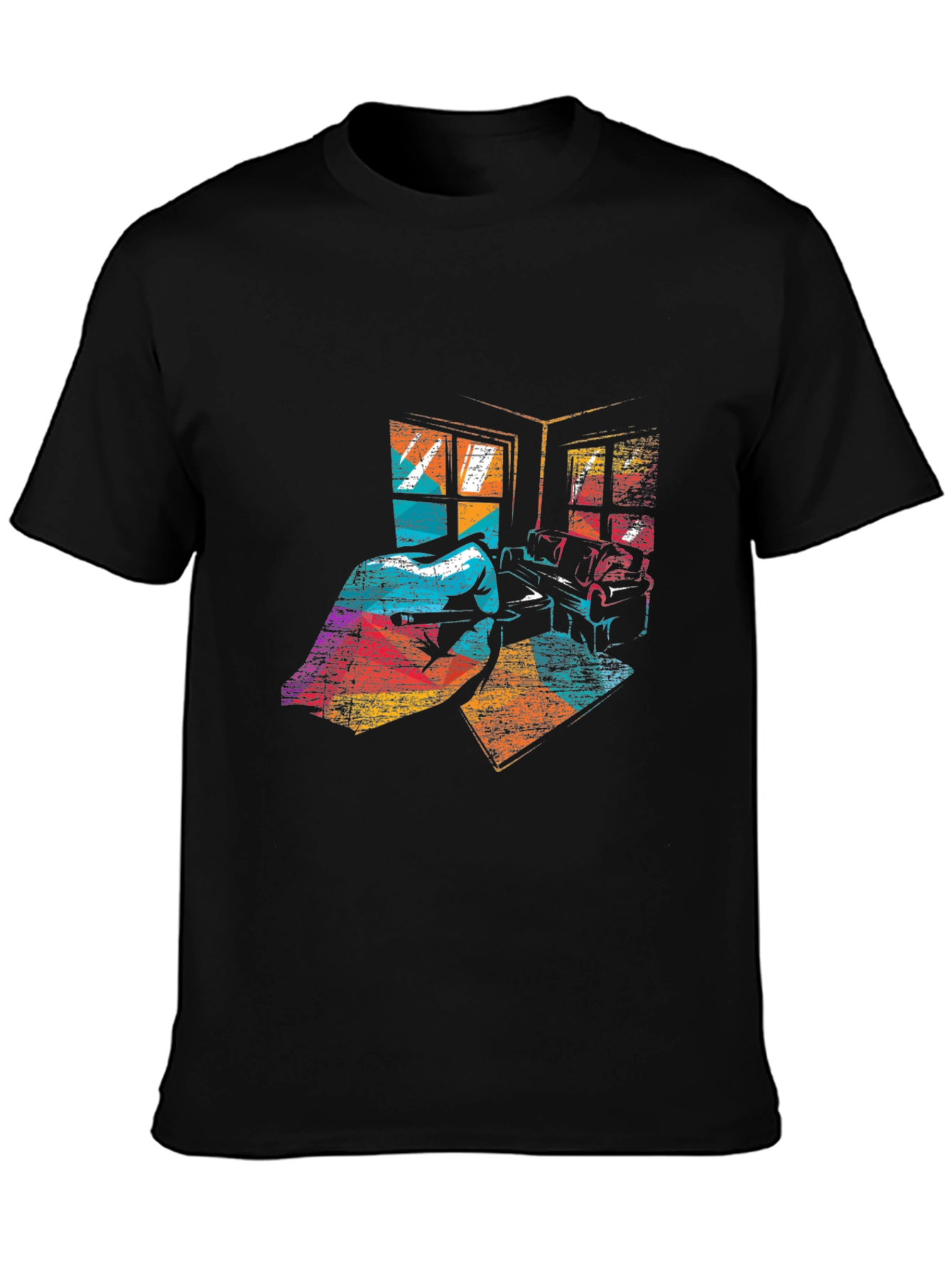 Retro Room Graphic Tee - Stylish Comfort