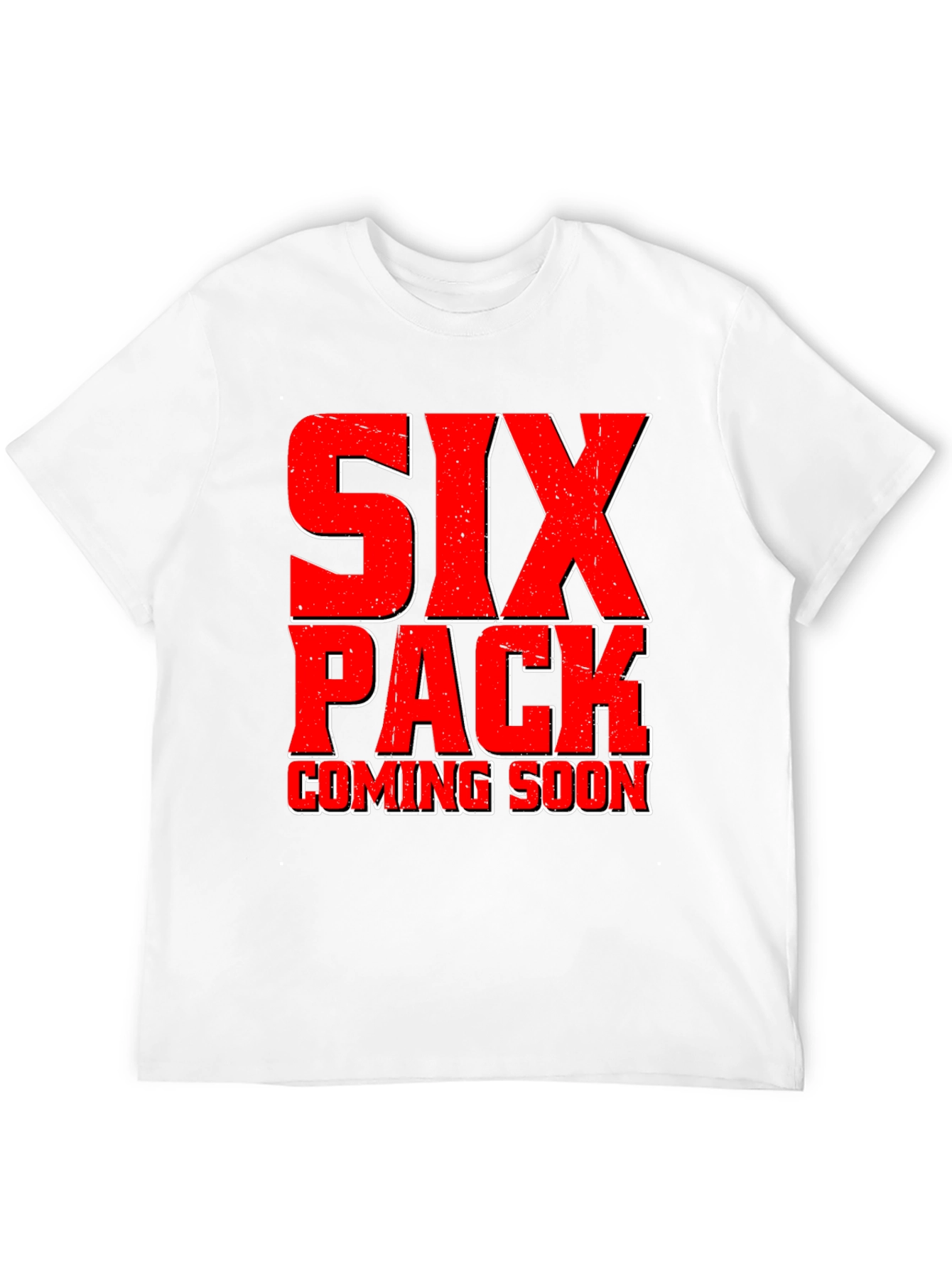 Six Pack Coming Soon Black T-Shirt