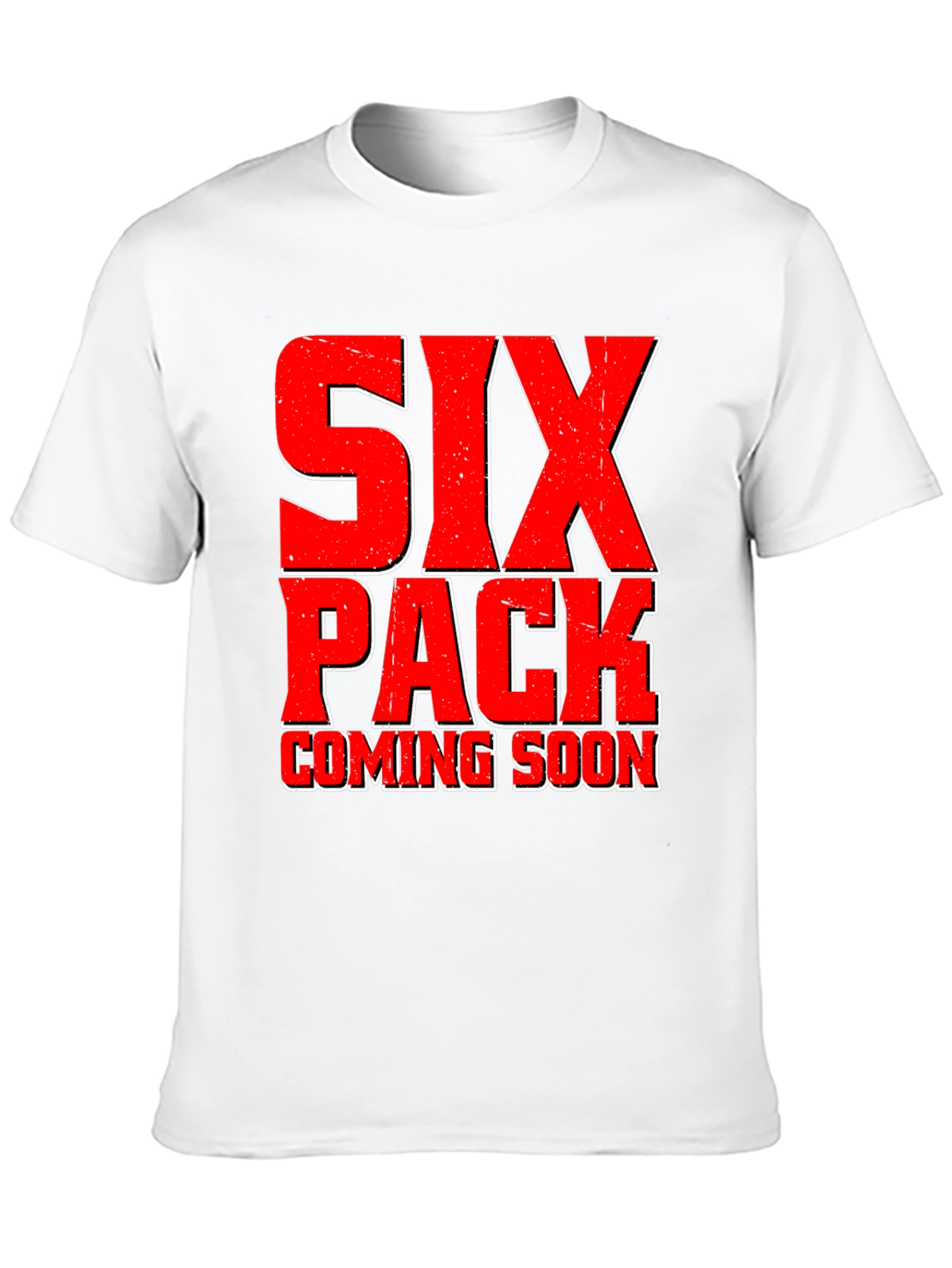 Six Pack Coming Soon Black T-Shirt